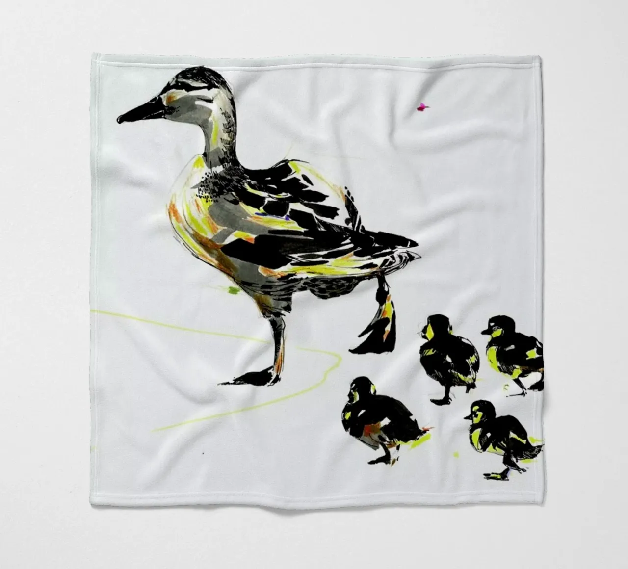 Ducks Fleecedecke von Mala Alani