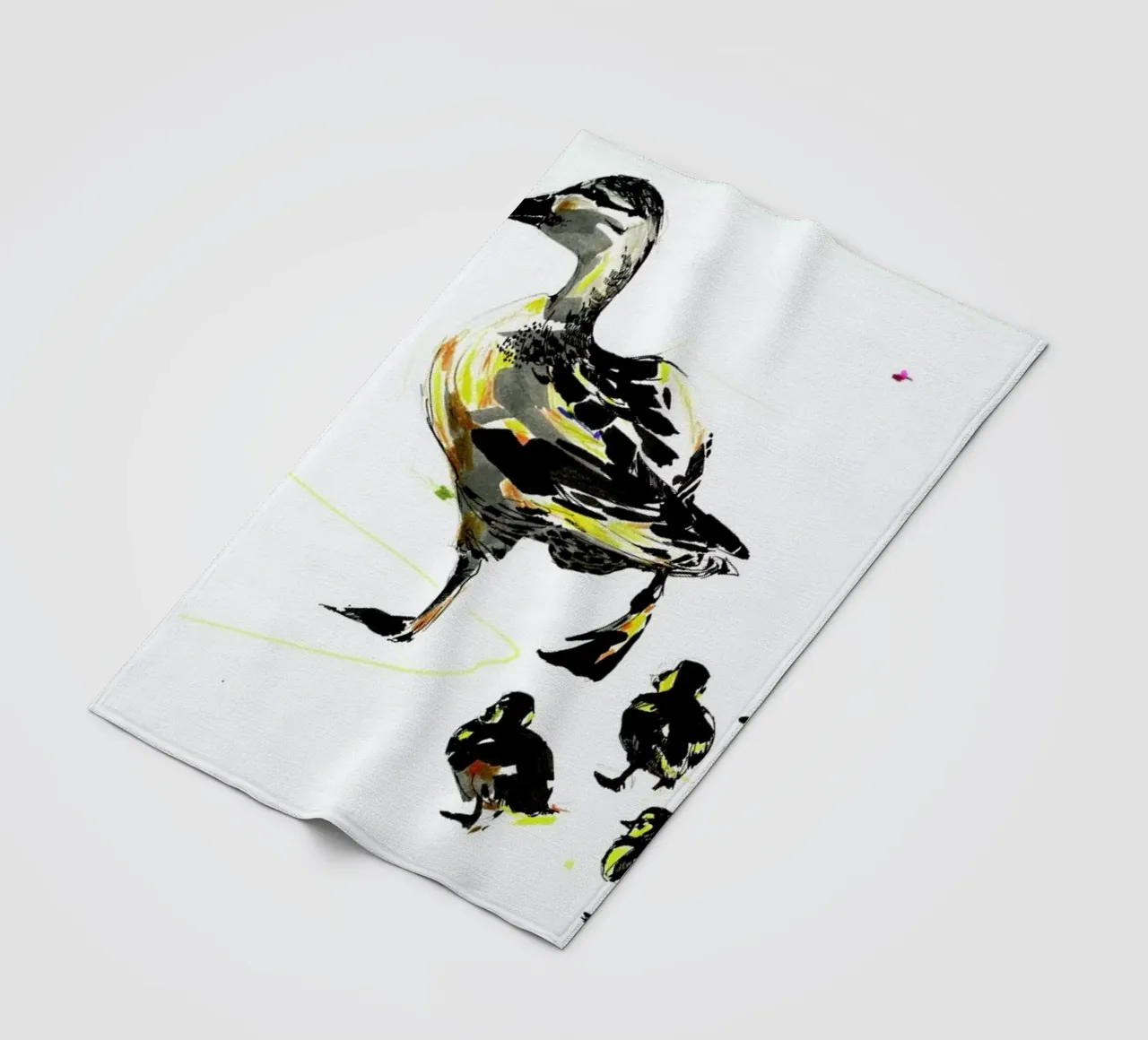 Ducks Fleecedecke von Mala Alani