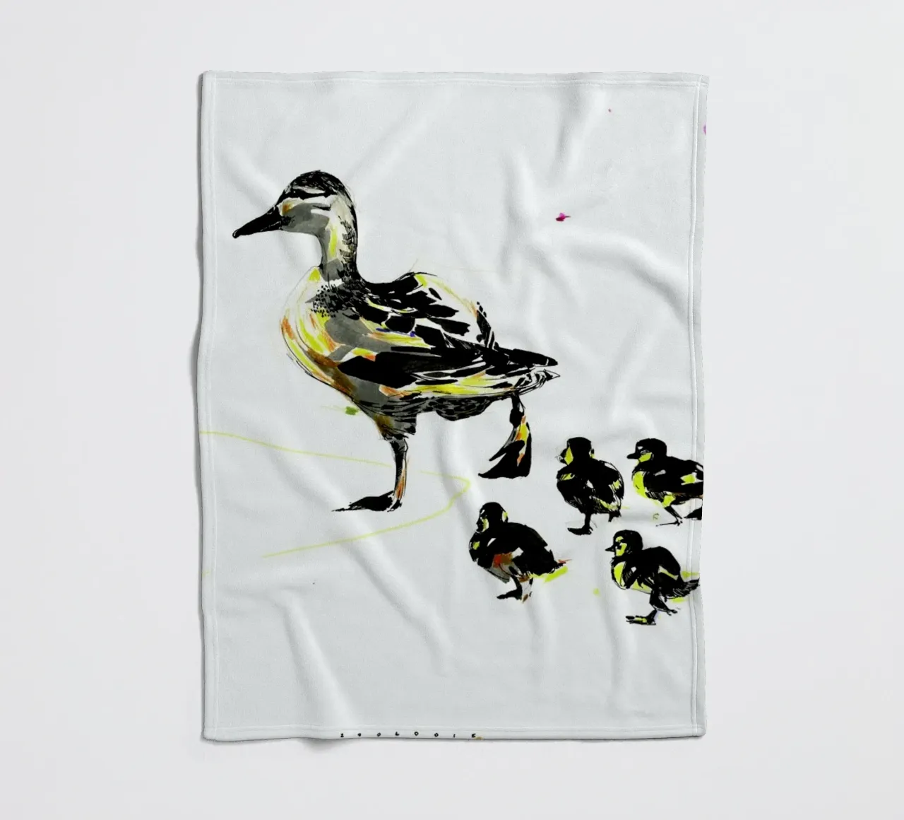 Ducks Fleecedecke von Mala Alani
