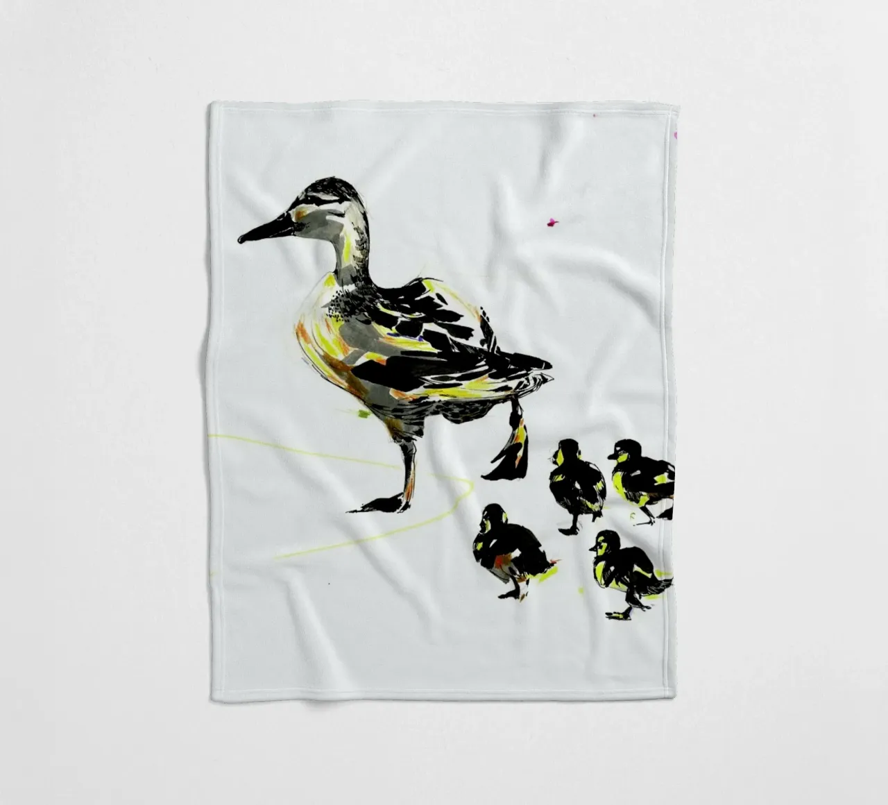 Ducks Fleecedecke von Mala Alani
