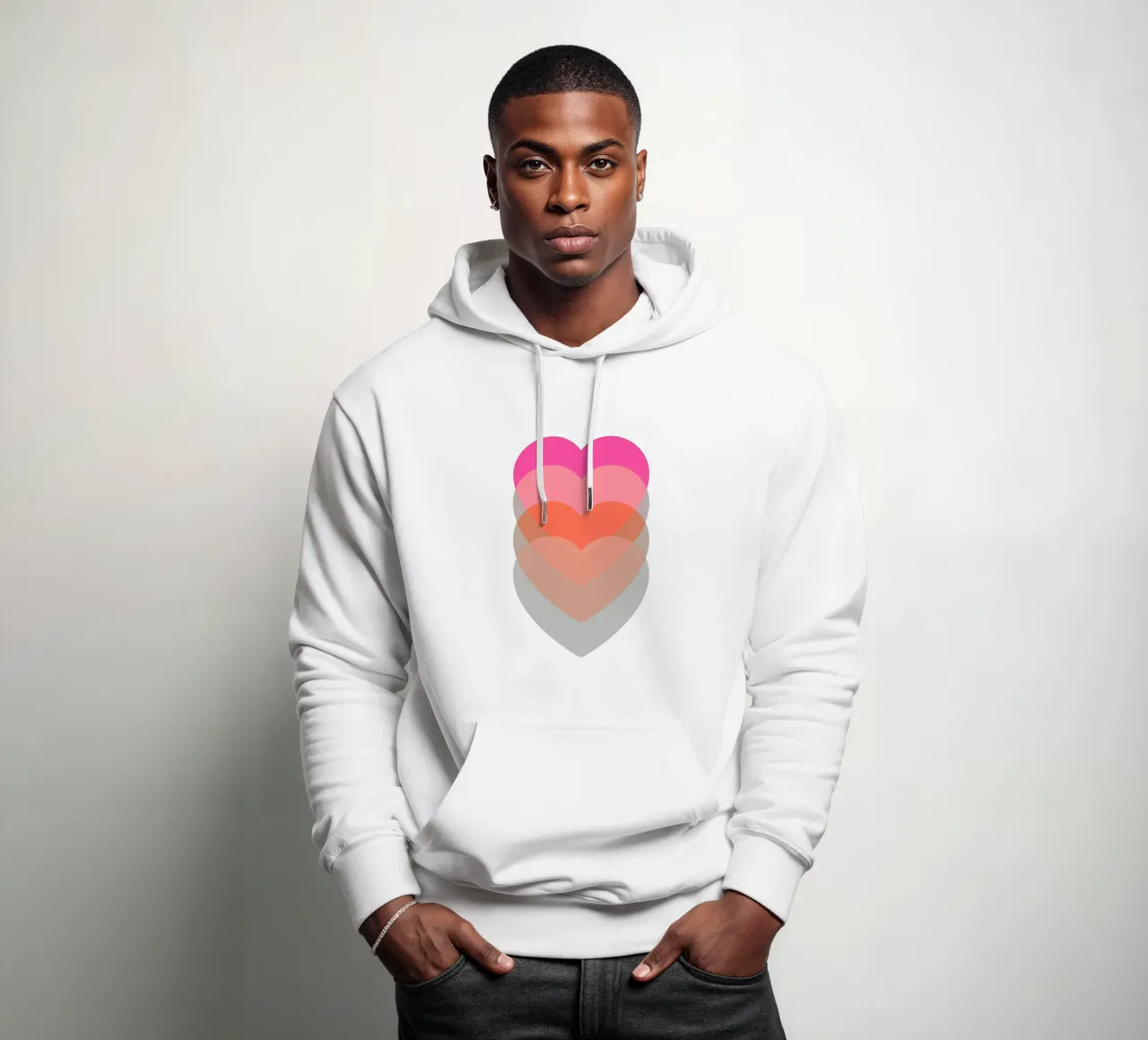 Cuore pulsante felpa con cappuccio da Rose Beck Art