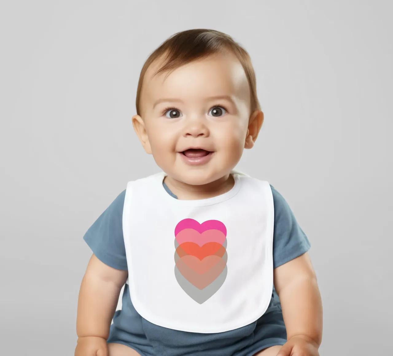 Cuore pulsante bavaglino da Rose Beck Art