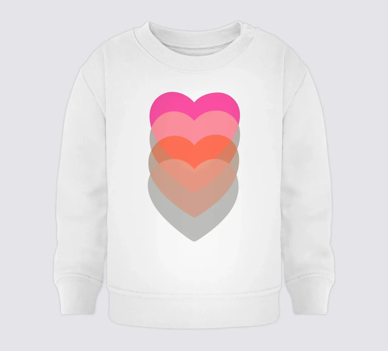 Cuore pulsante felpa neonato da Rose Beck Art