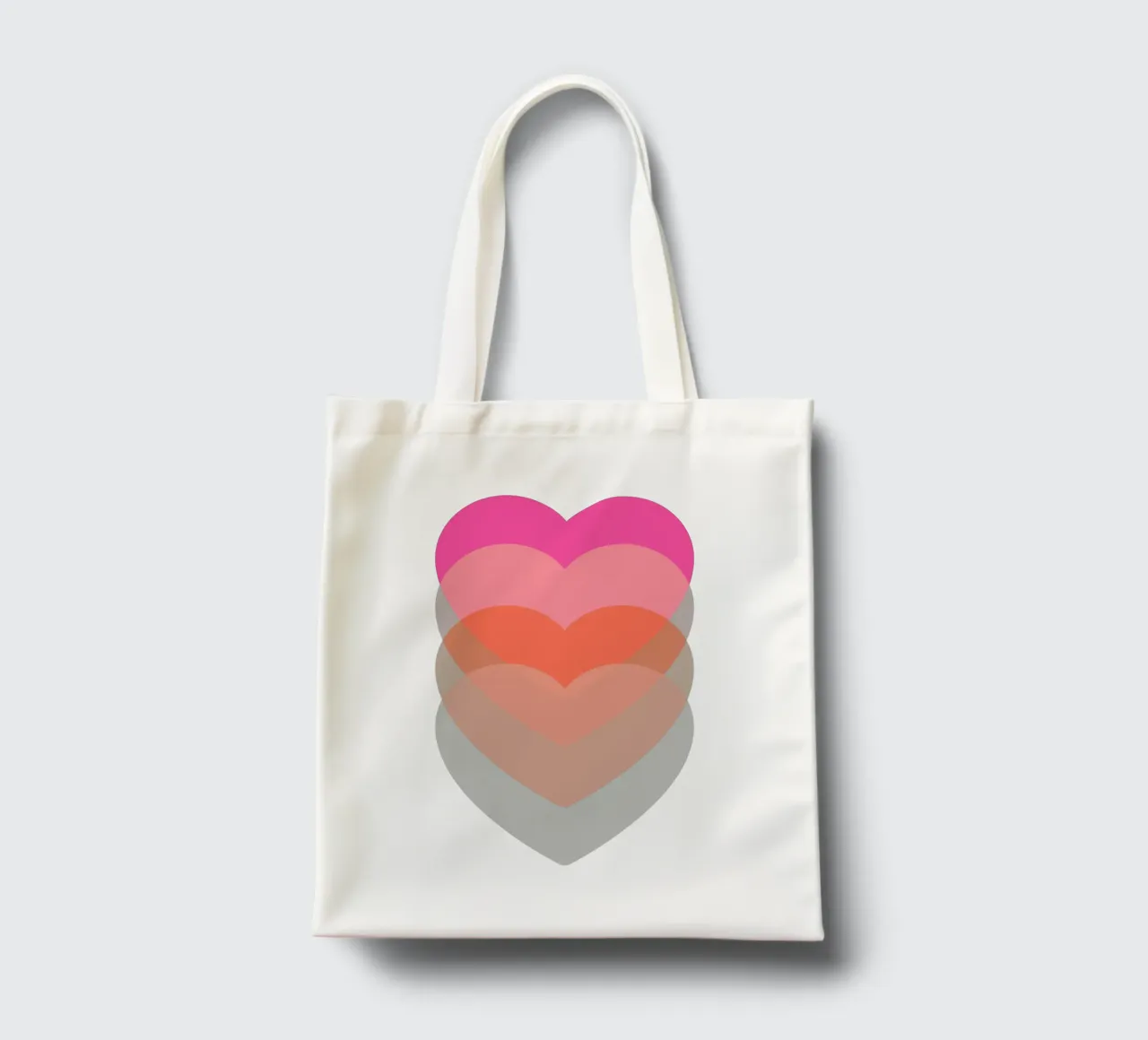 Cuore pulsante borsa in juta da Rose Beck Art