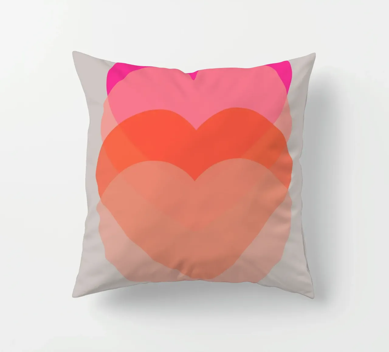 Cuore pulsante cuscino da Rose Beck Art