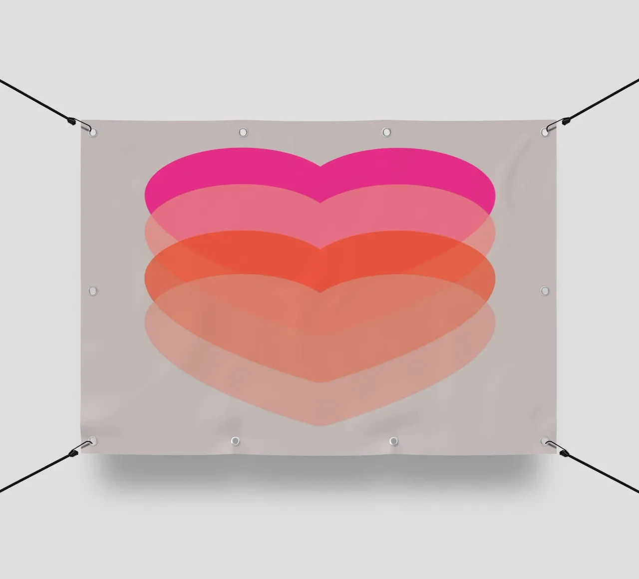 Cuore pulsante telo in pvc da Rose Beck Art