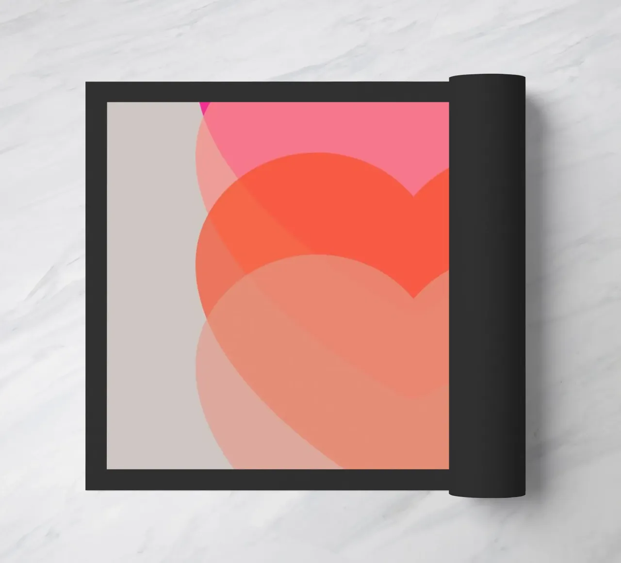 Corazón palpitante felpudo de Rose Beck Art