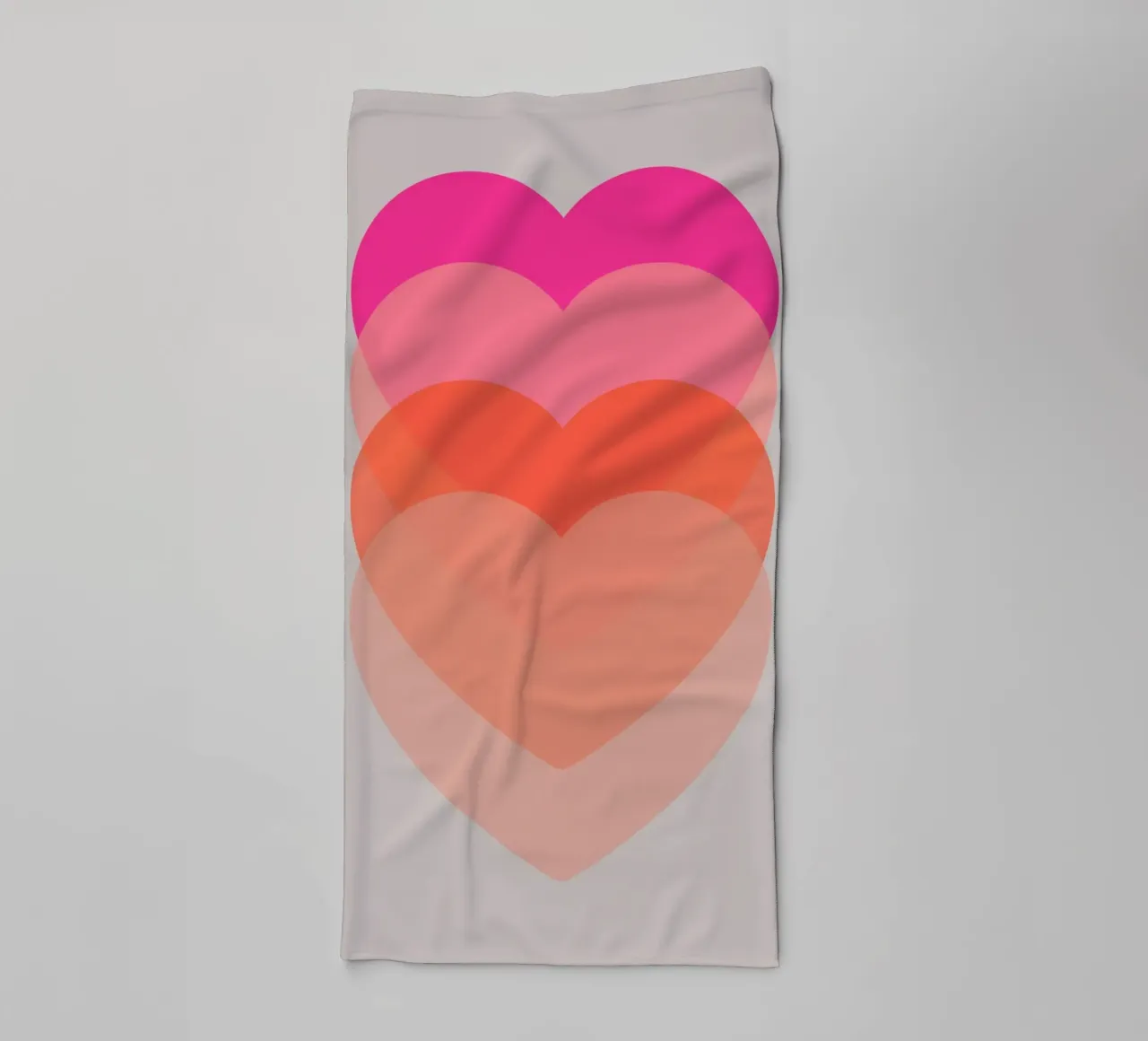 Cuore pulsante asciugamano da bagno da Rose Beck Art