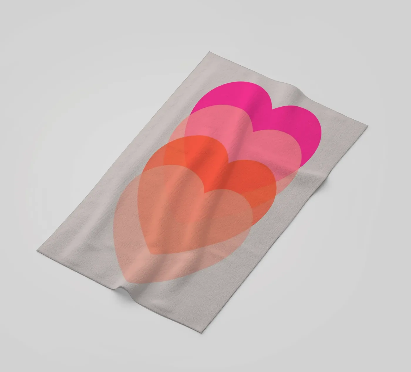 Cuore pulsante telo mare da Rose Beck Art