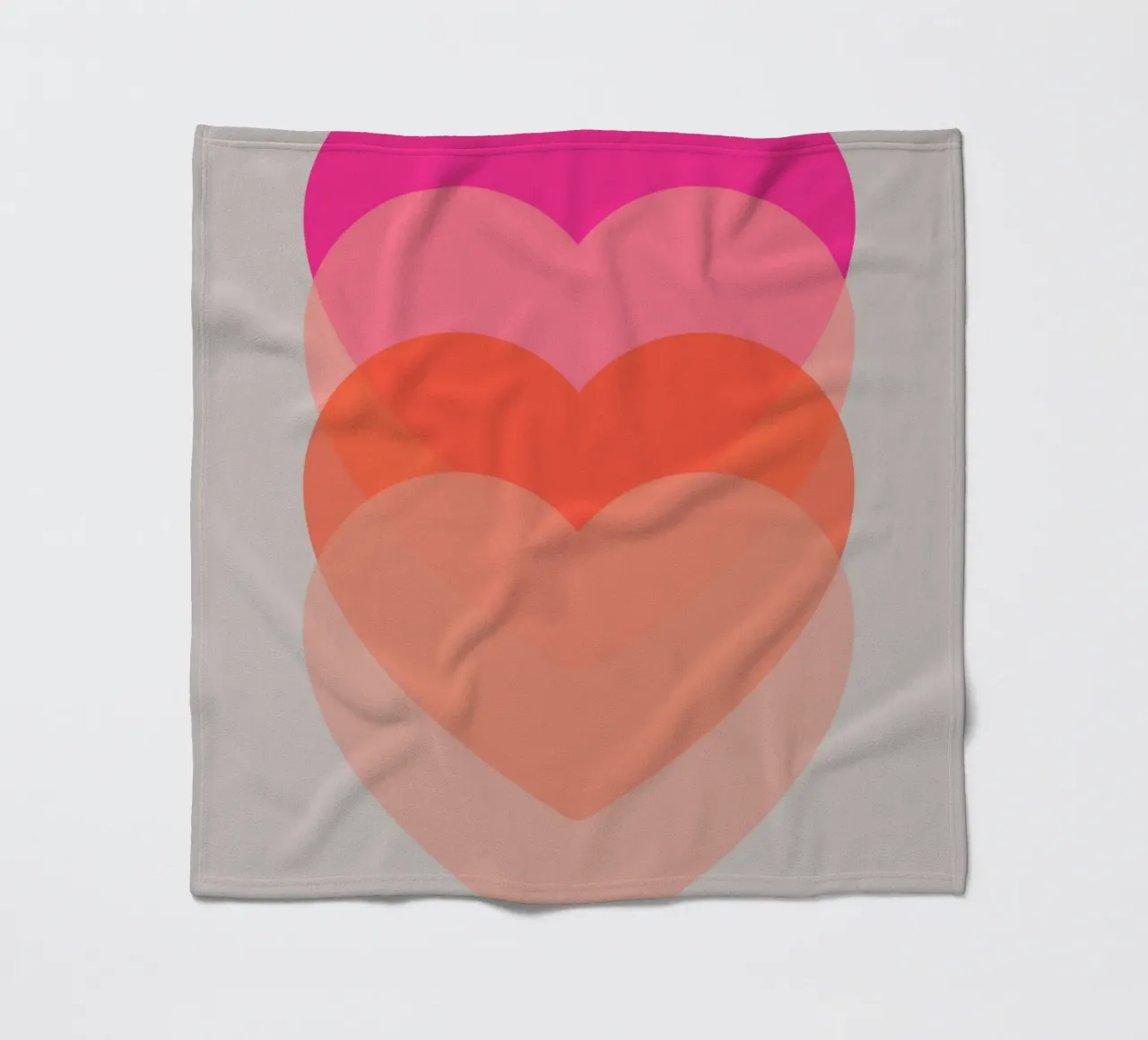 Cuore pulsante coperta in pile da Rose Beck Art