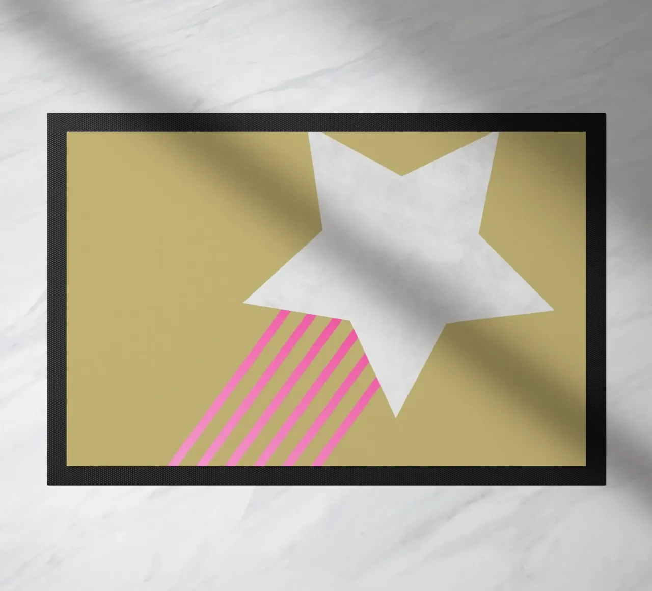 Comet doormat by Rose Beck Art