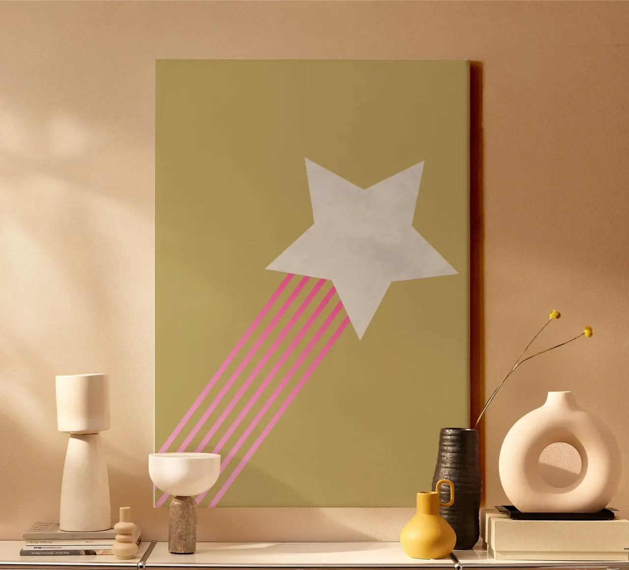 Comet canvas by Rose Beck Art