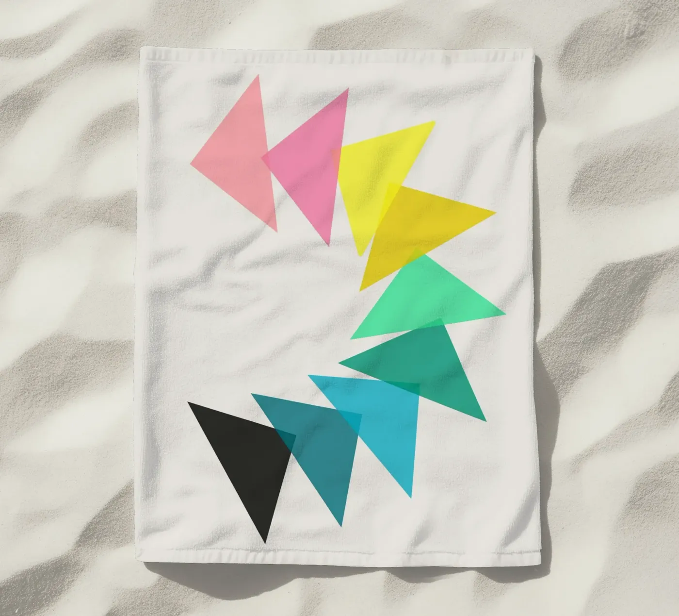 Richting strandhanddoek van Rose Beck Art