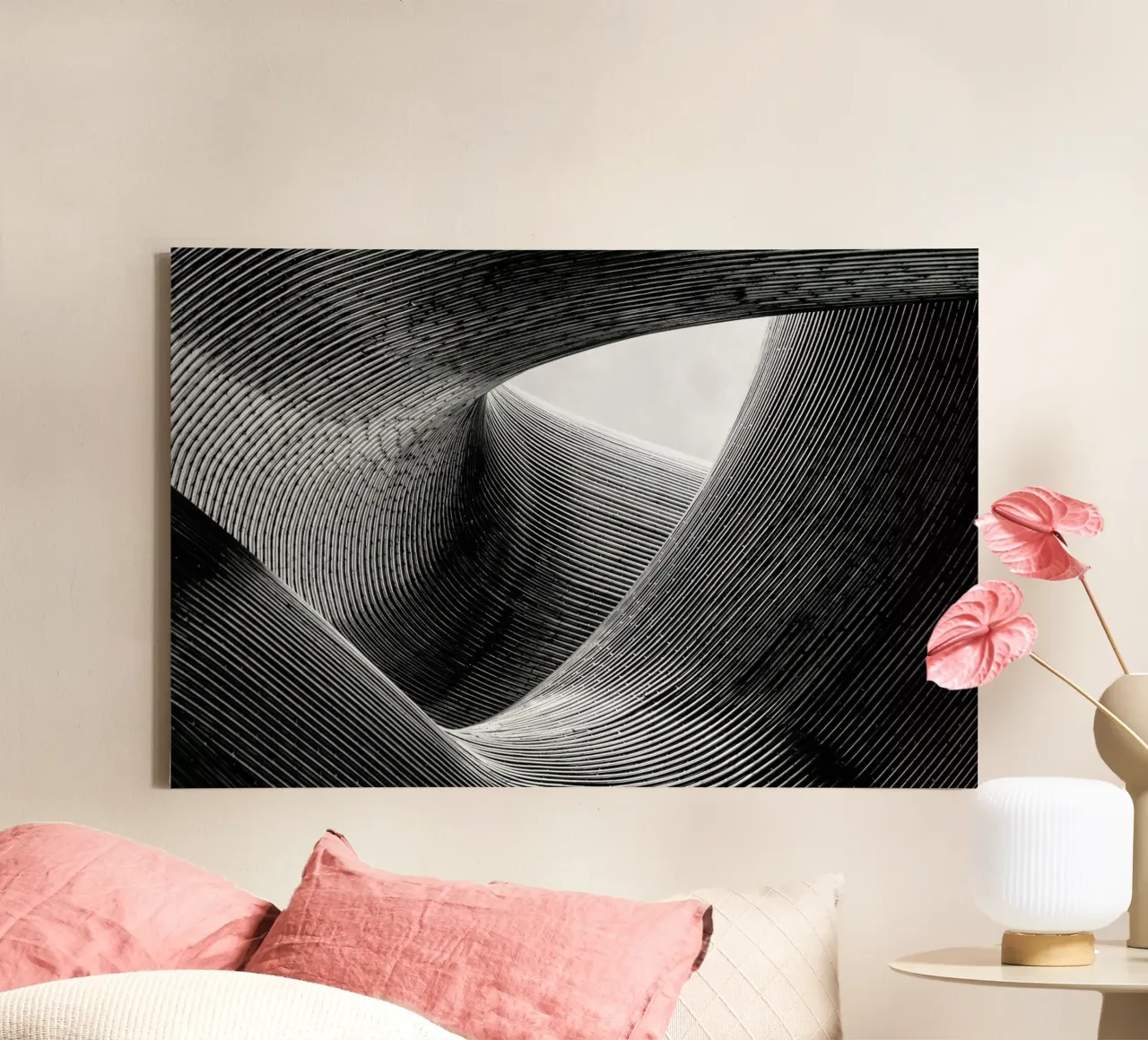 Lines - Peter Pfeiffer canvas by Pictufy
