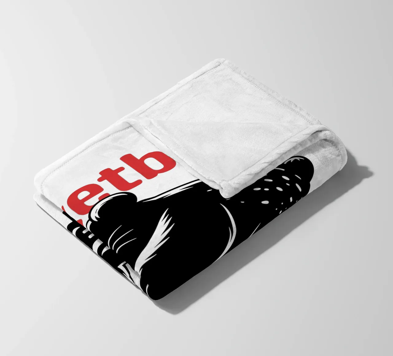 Orso da basket Design grafico giapponese - Limit Break Kanji coperta in pile da GameDay Studio