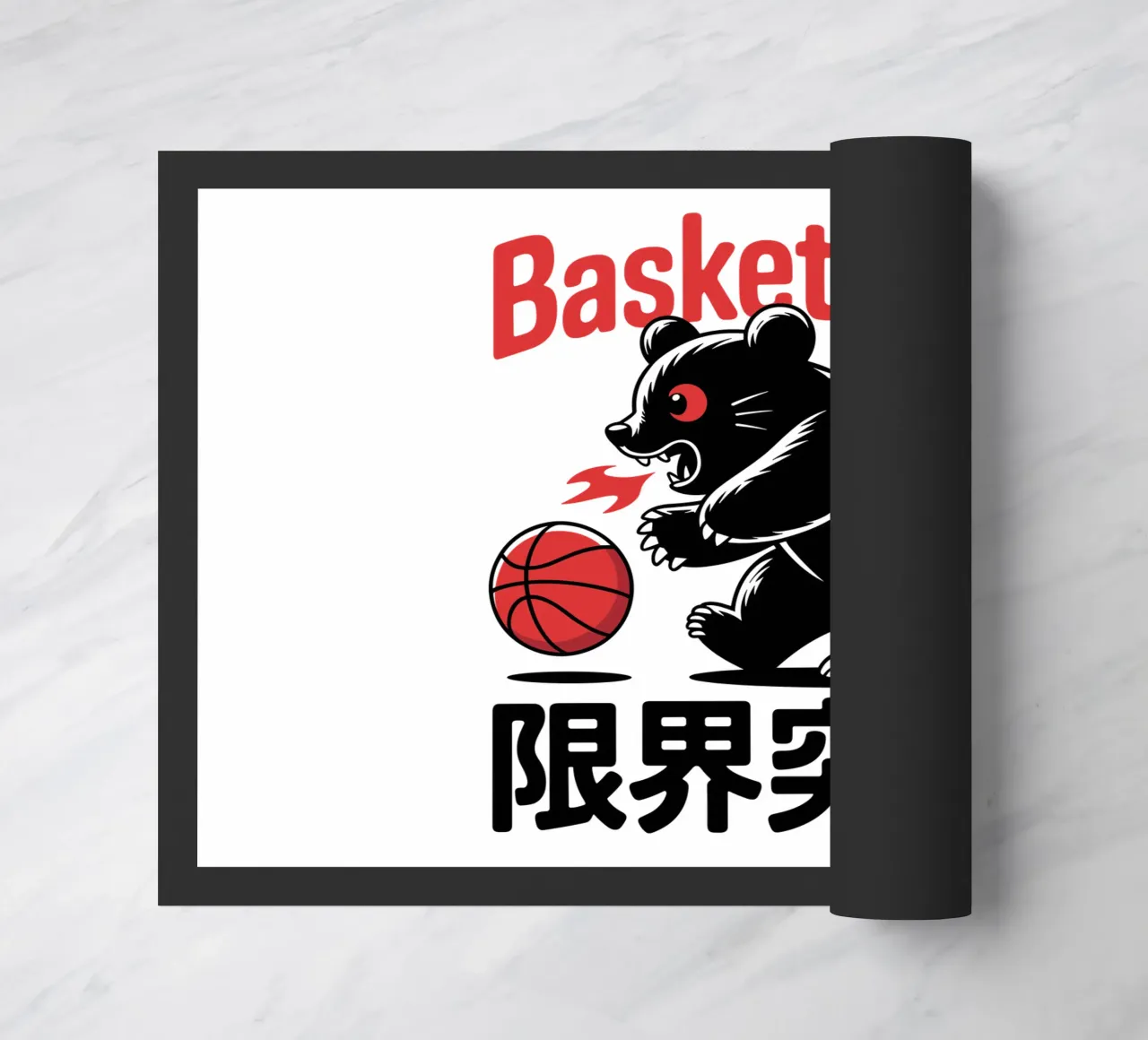 Orso da basket Design grafico giapponese - Limit Break Kanji zerbino da GameDay Studio