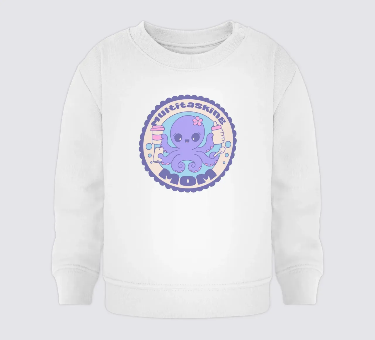 Mamma multitasking felpa neonato da Loobs