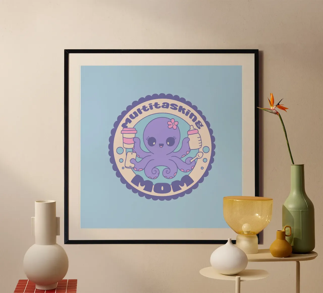 Multitasking Mom poster by Loobs