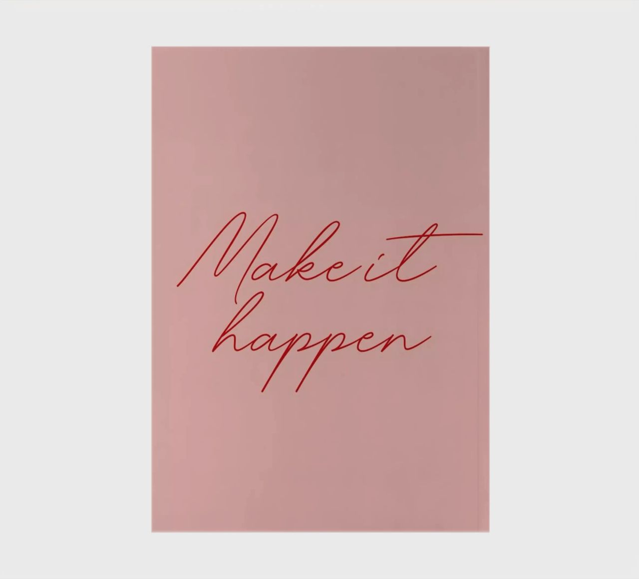 Make it Happen notebook by daylight design studio
