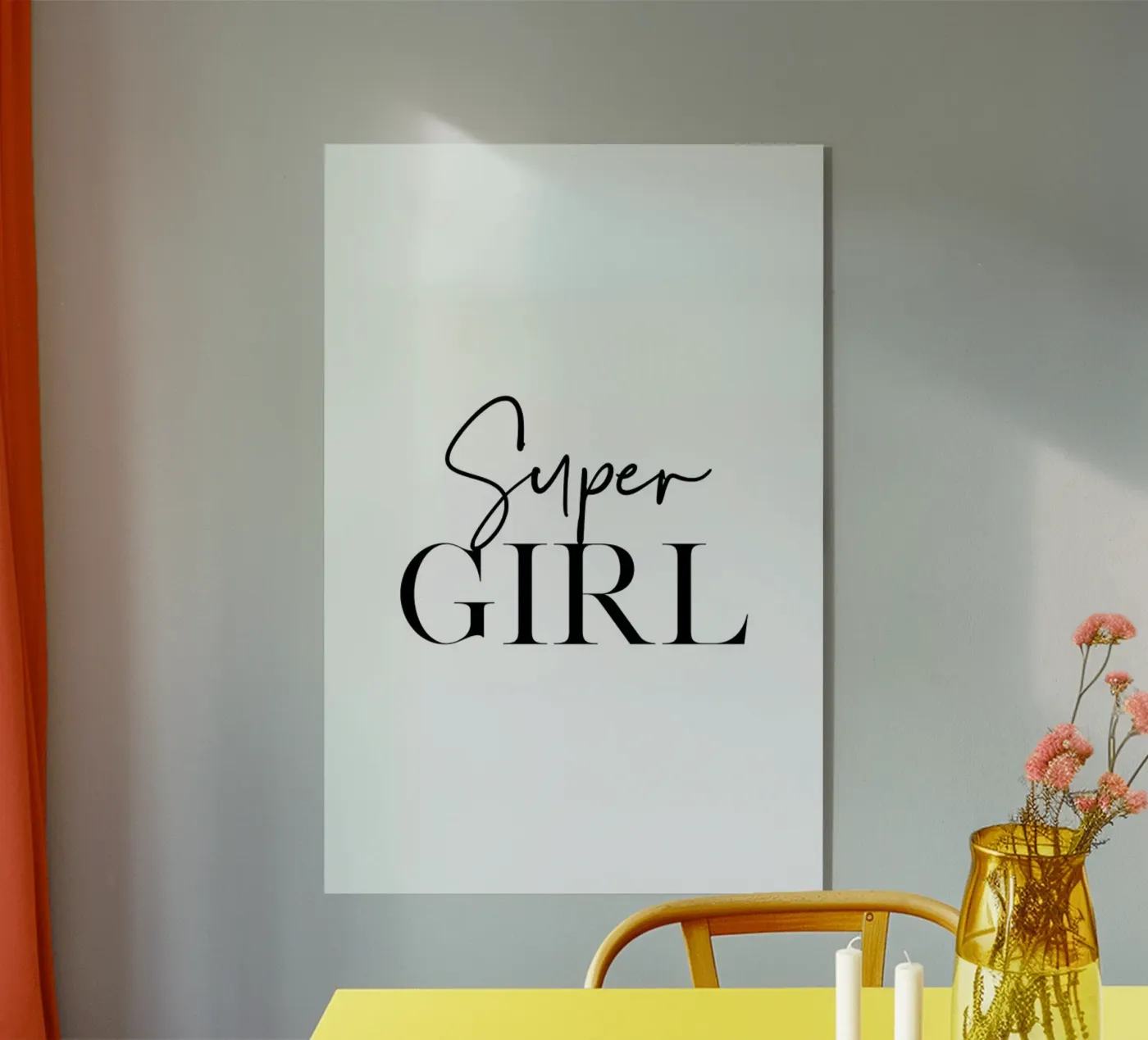 Super Girl plexiglass da Sabrina Ziegenhorn