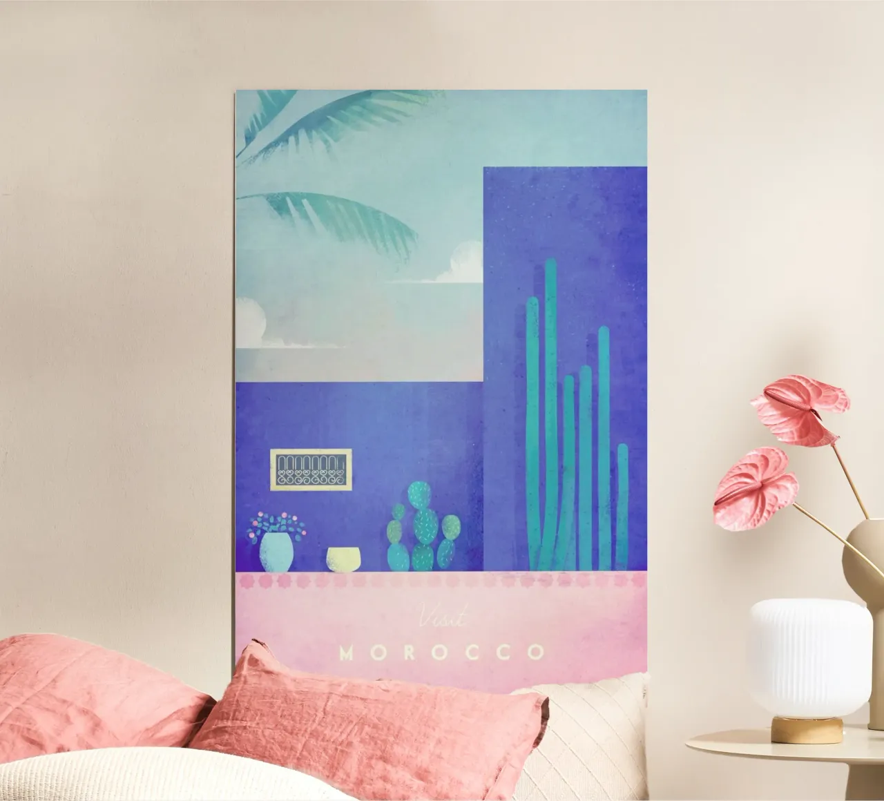 Morocco poster with aluminum frame by Henry Rivers