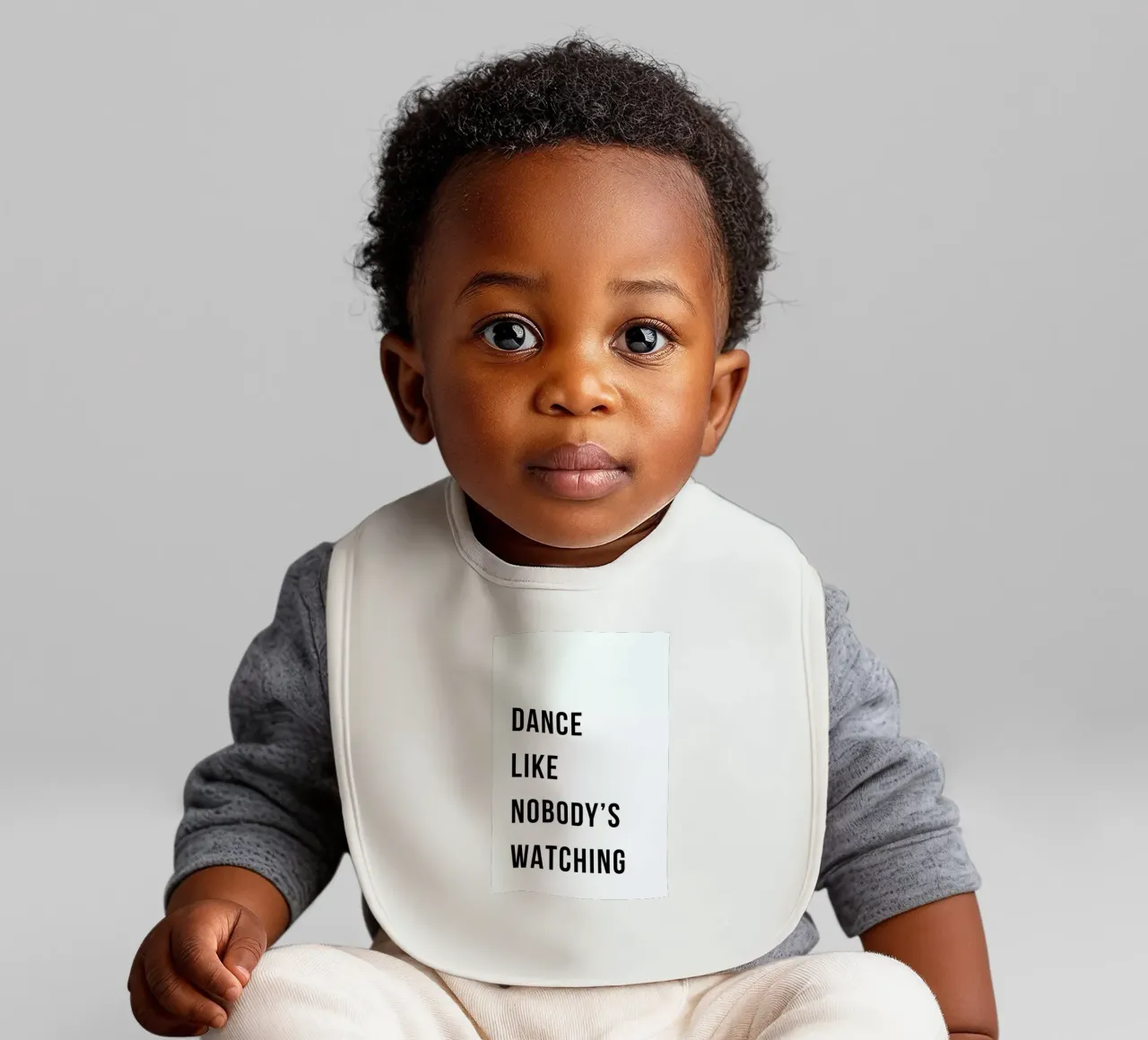 Dance - White baby slabbetje van Studio One