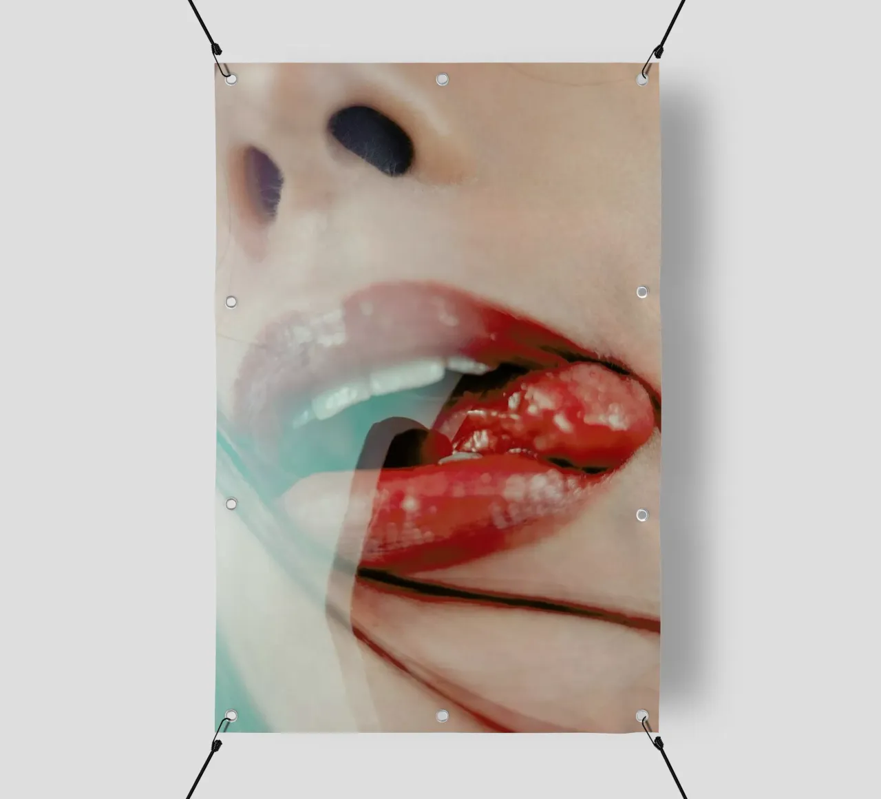 Mouth I telo in pvc da Sebastian Hilgetag
