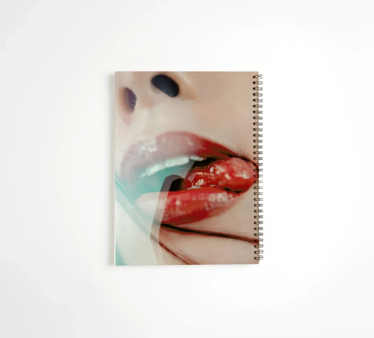 Mouth I spiral notebook by Sebastian Hilgetag
