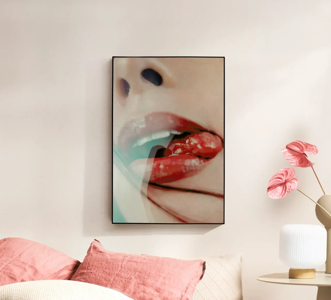 Mouth I acrylic glass by Sebastian Hilgetag