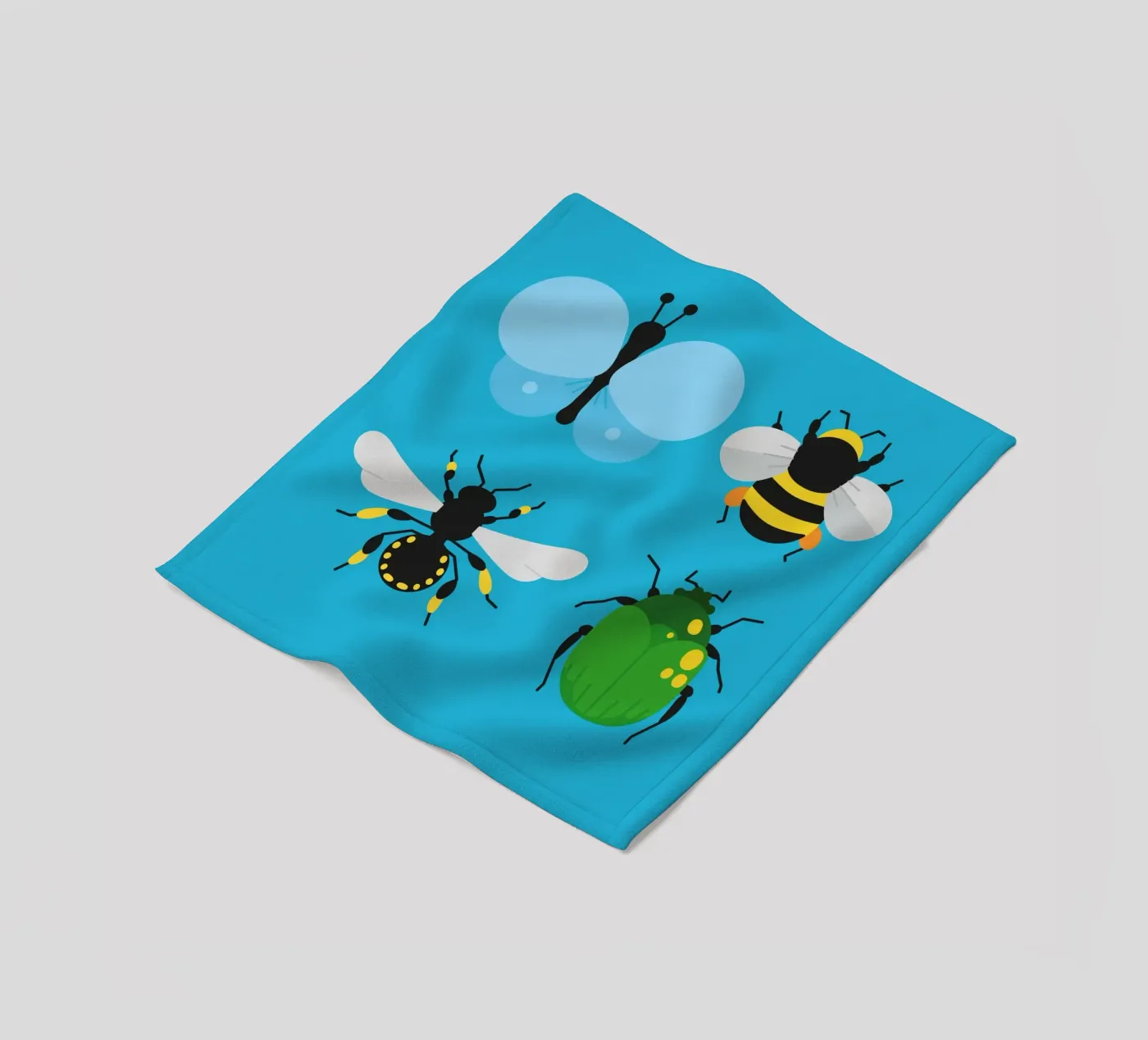 Insects Fleecedecke von Lidia Blomgren