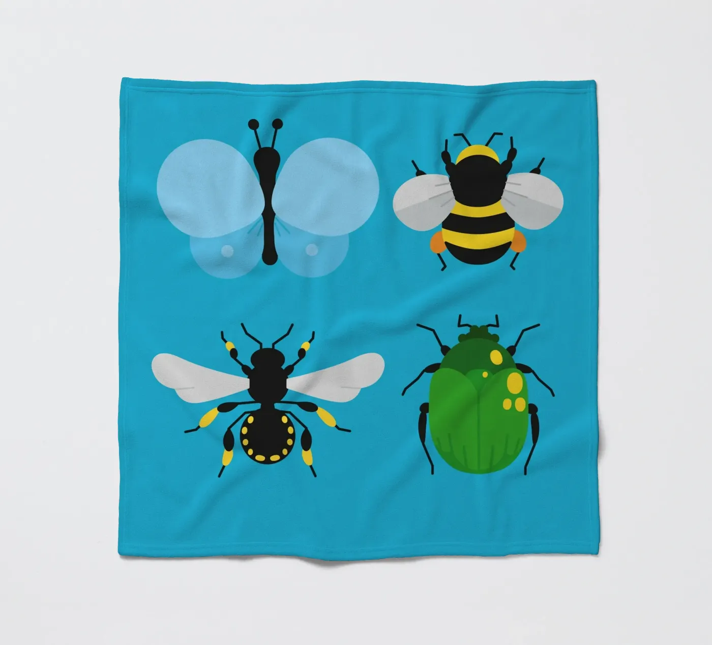 Insects Fleecedecke von Lidia Blomgren