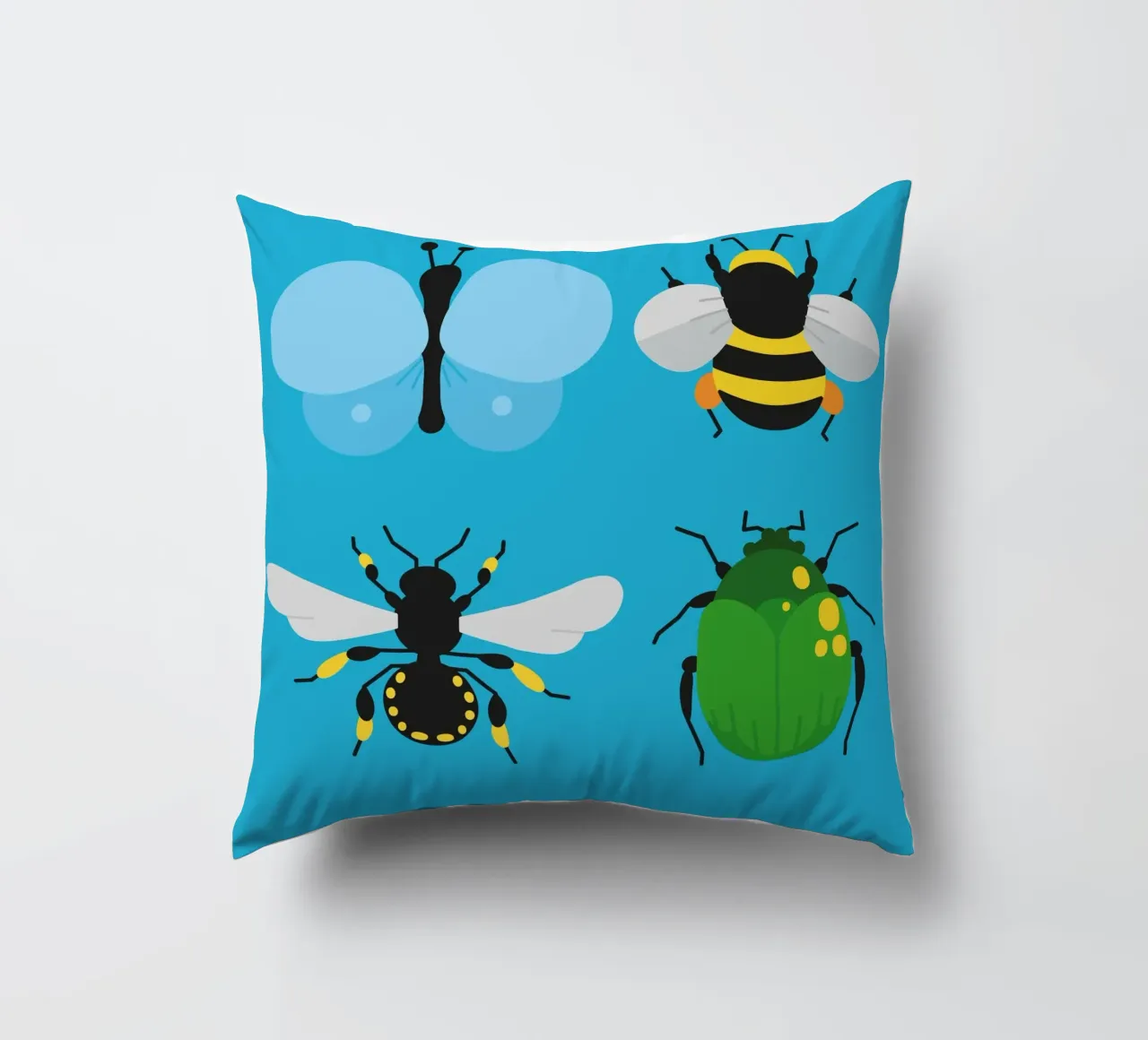Insects decorative cushion by Lidia Blomgren