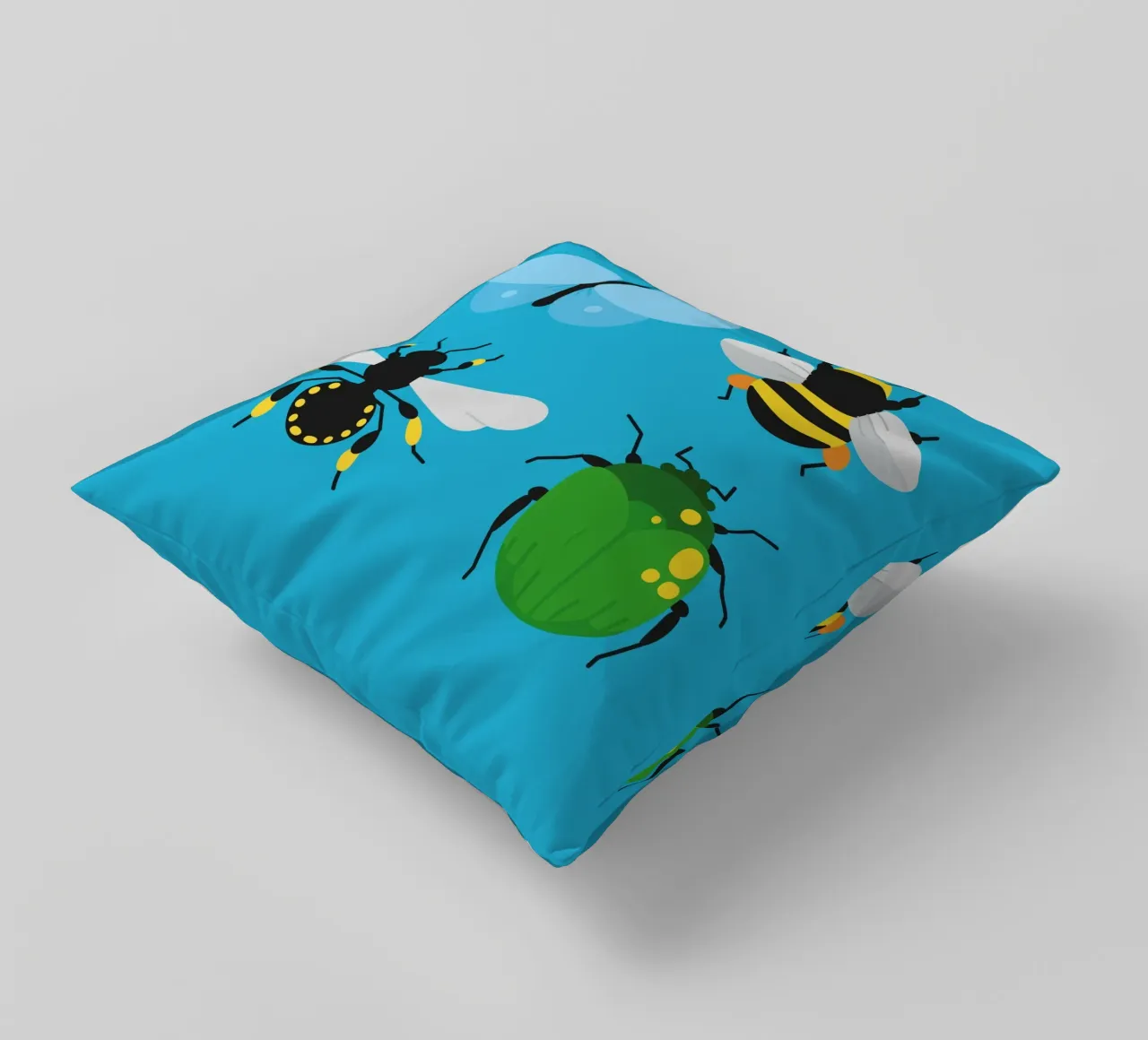 Insects decorative cushion by Lidia Blomgren