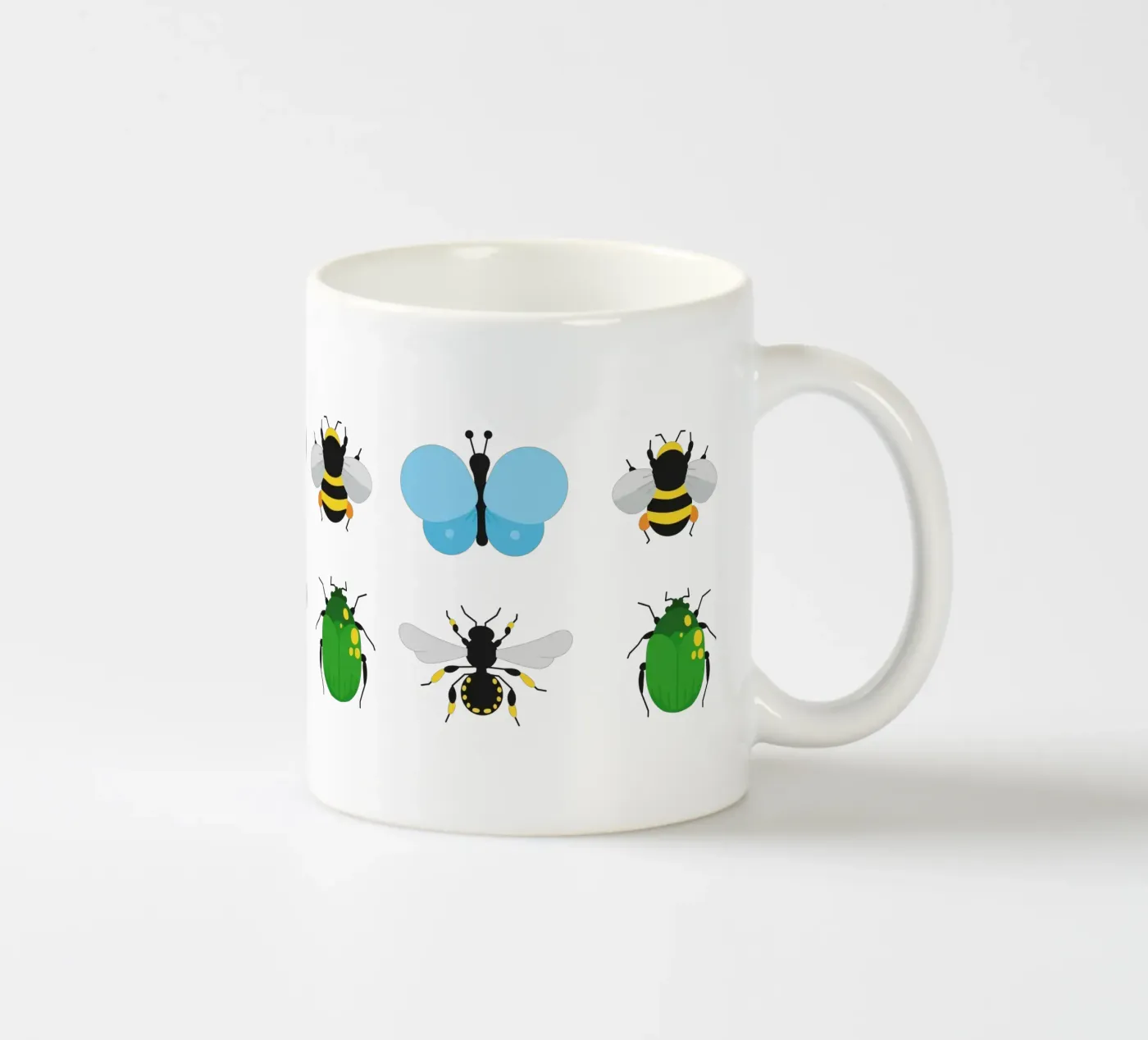 Insects ceramic mug by Lidia Blomgren
