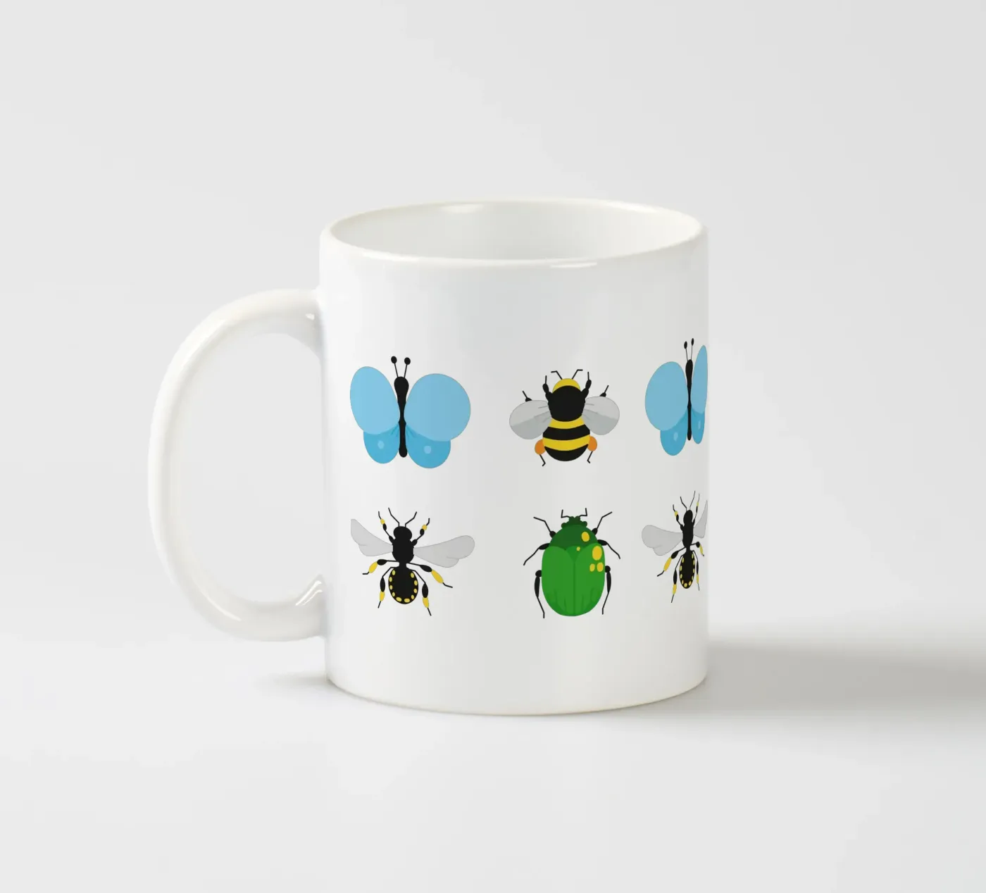 Insects ceramic mug by Lidia Blomgren