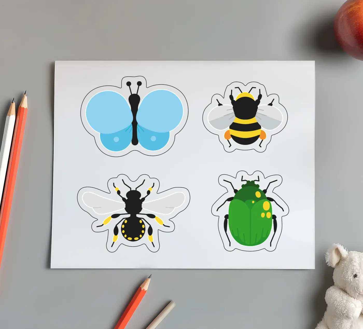 Insects sticker sheet by Lidia Blomgren
