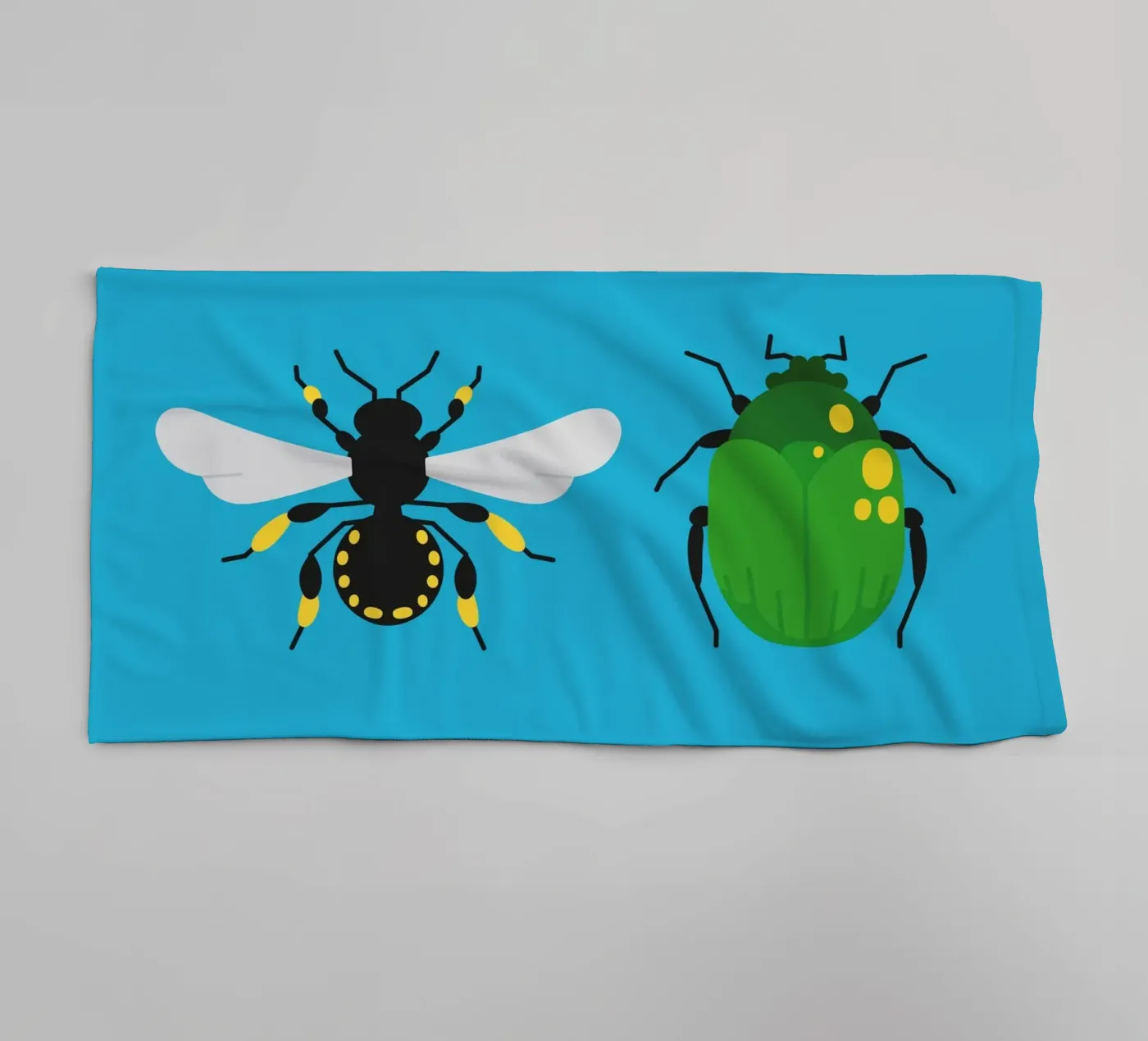 Insects towel by Lidia Blomgren