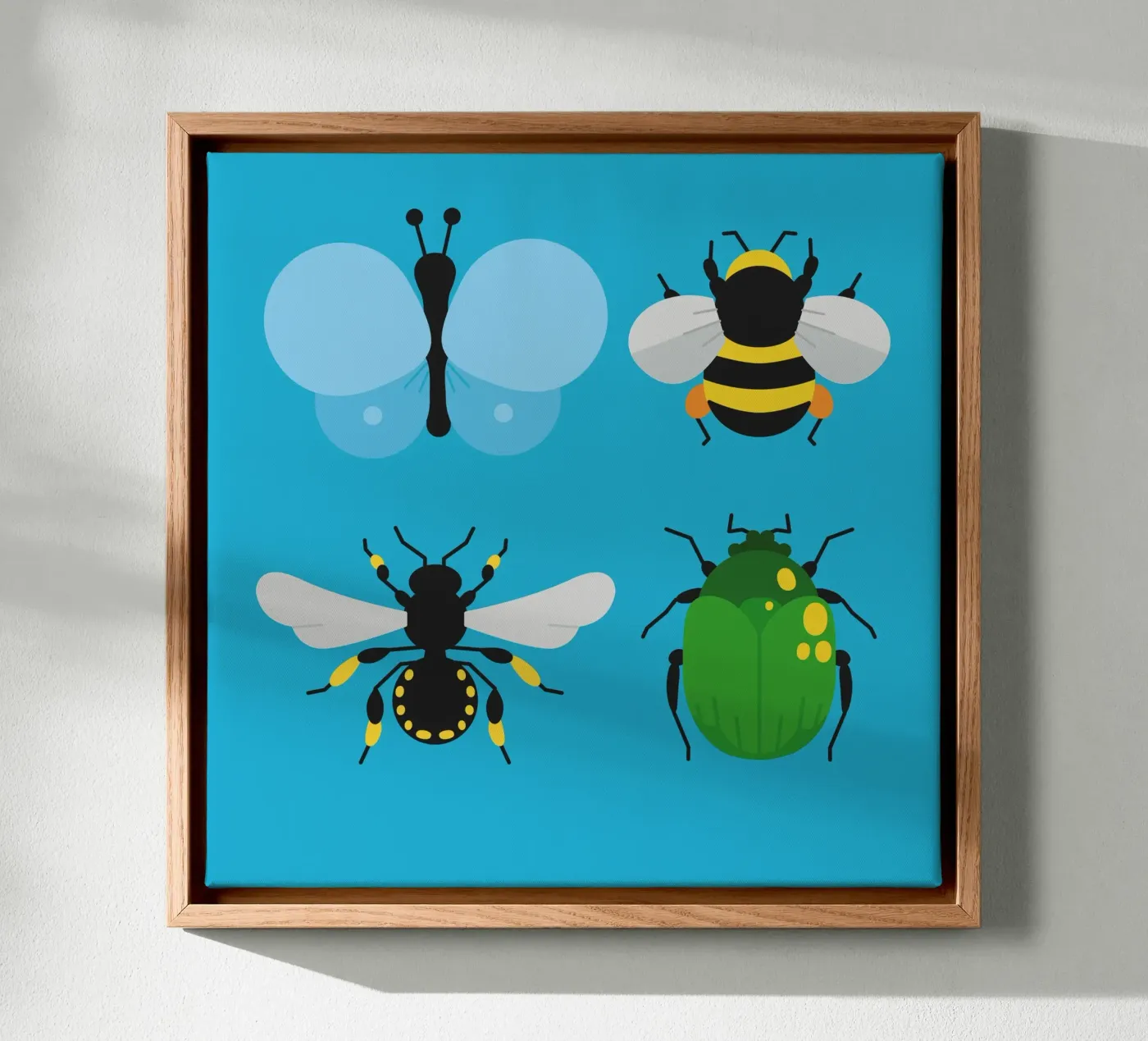 Insecten canvas van Lidia Blomgren