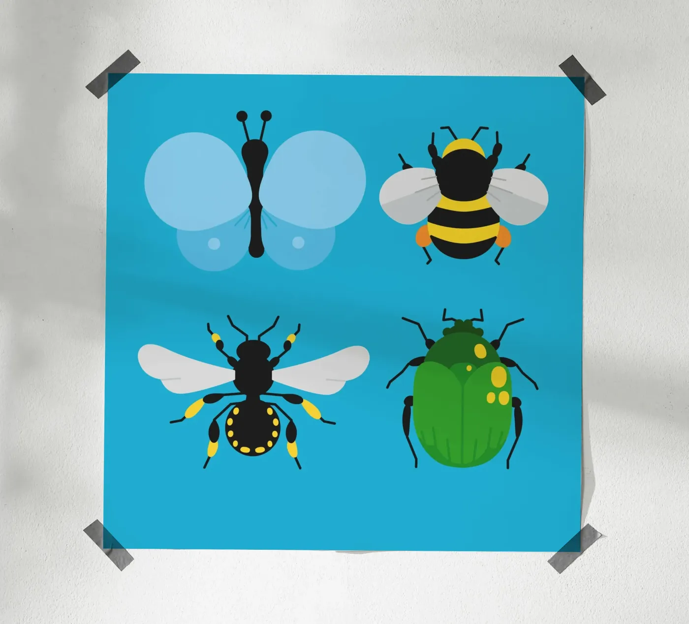 Insects poster by Lidia Blomgren