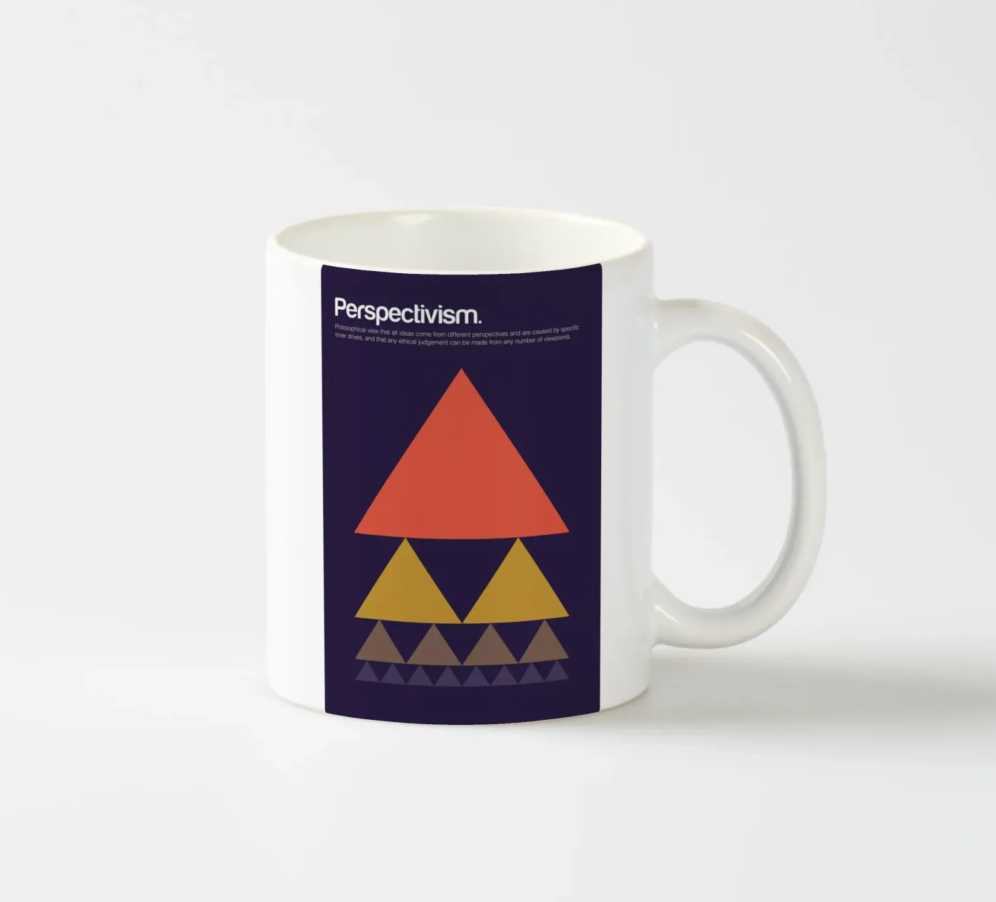 Perspectivism ceramic mug by Genís Carreras