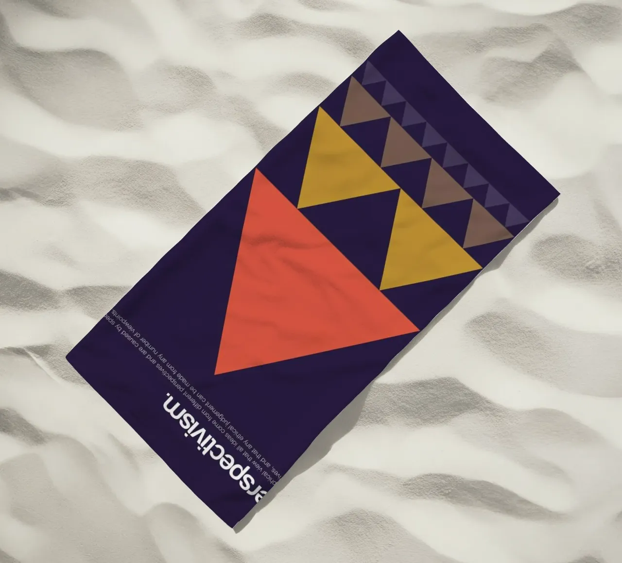 Perspectivism strandhanddoek van Genís Carreras