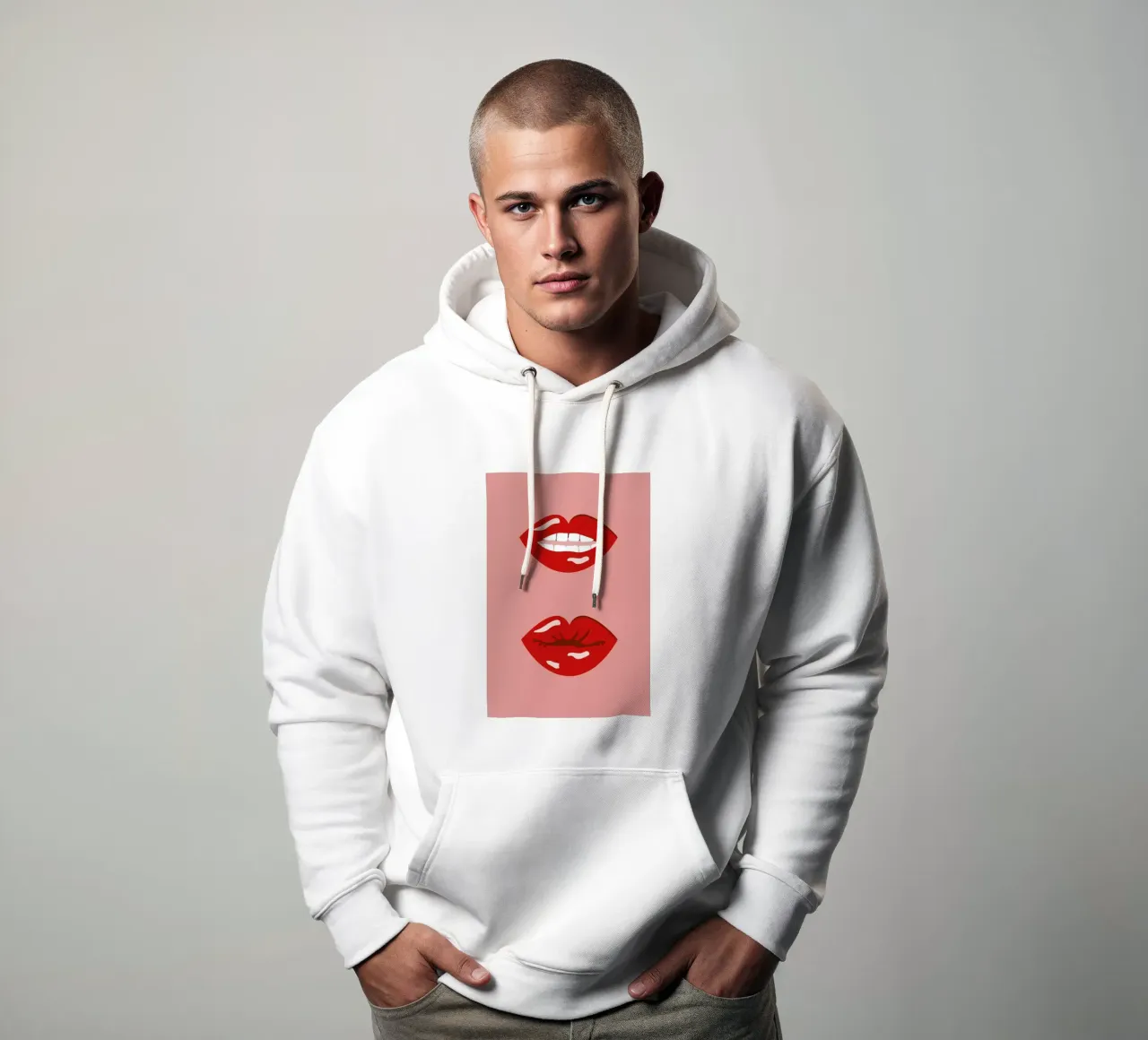 Lips felpa con cappuccio da daylight design studio