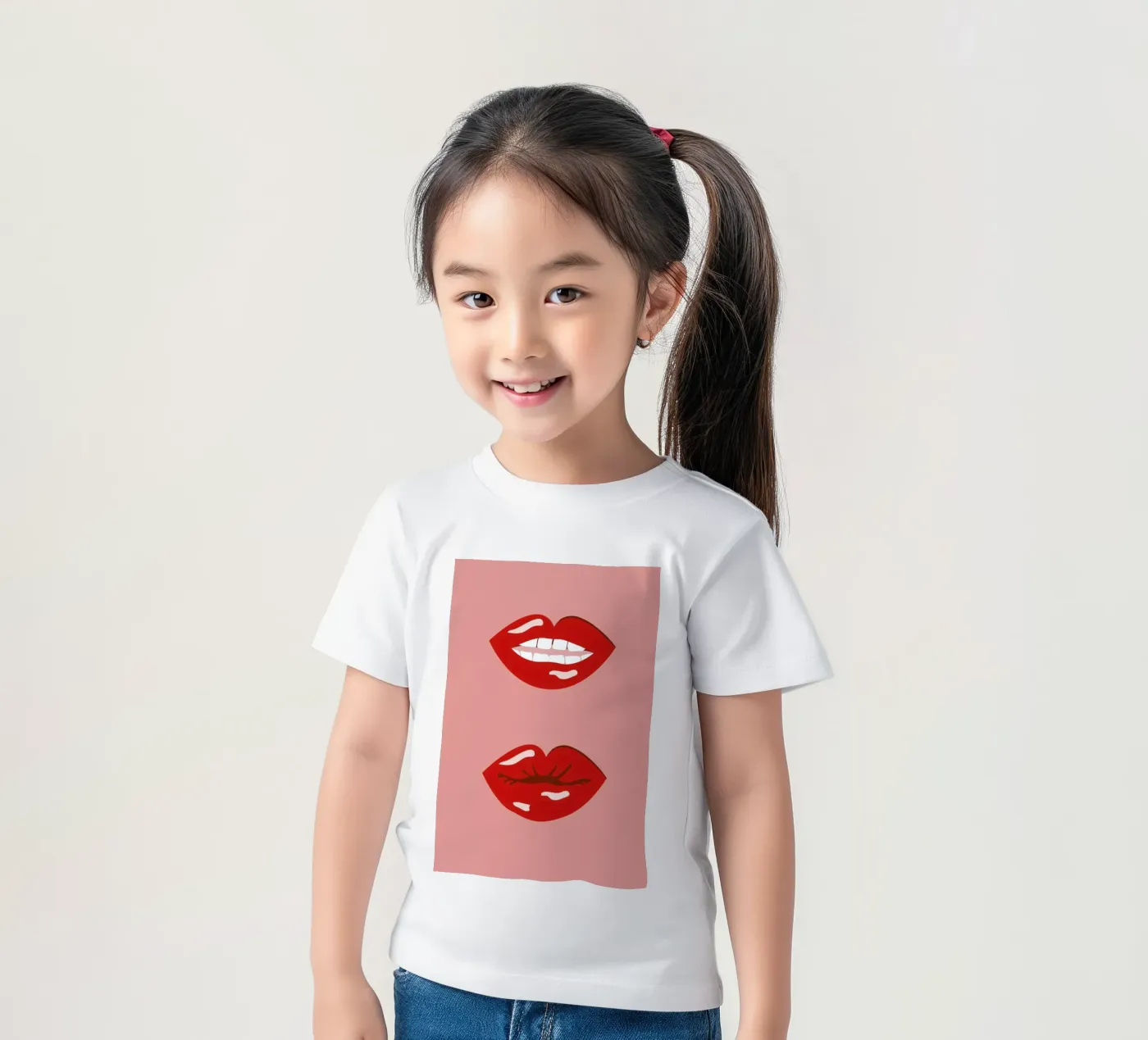 Lips t-shirt bambini da daylight design studio