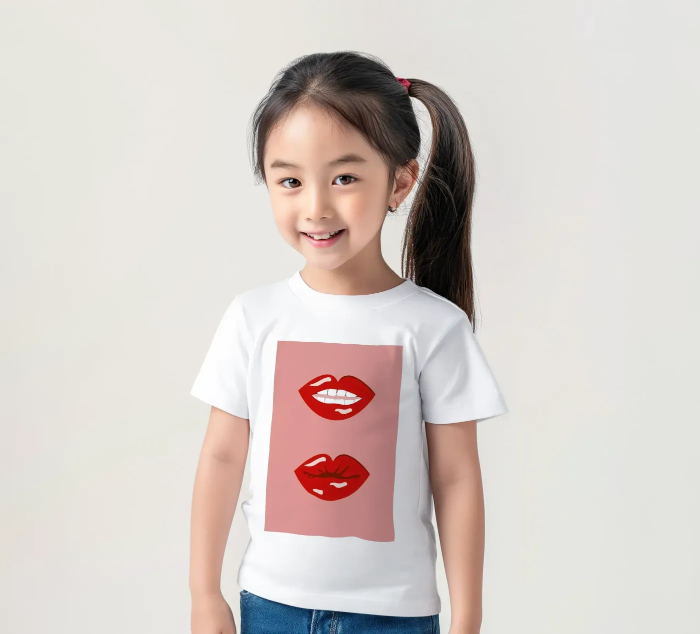 Lips t-shirt bambini da daylight design studio