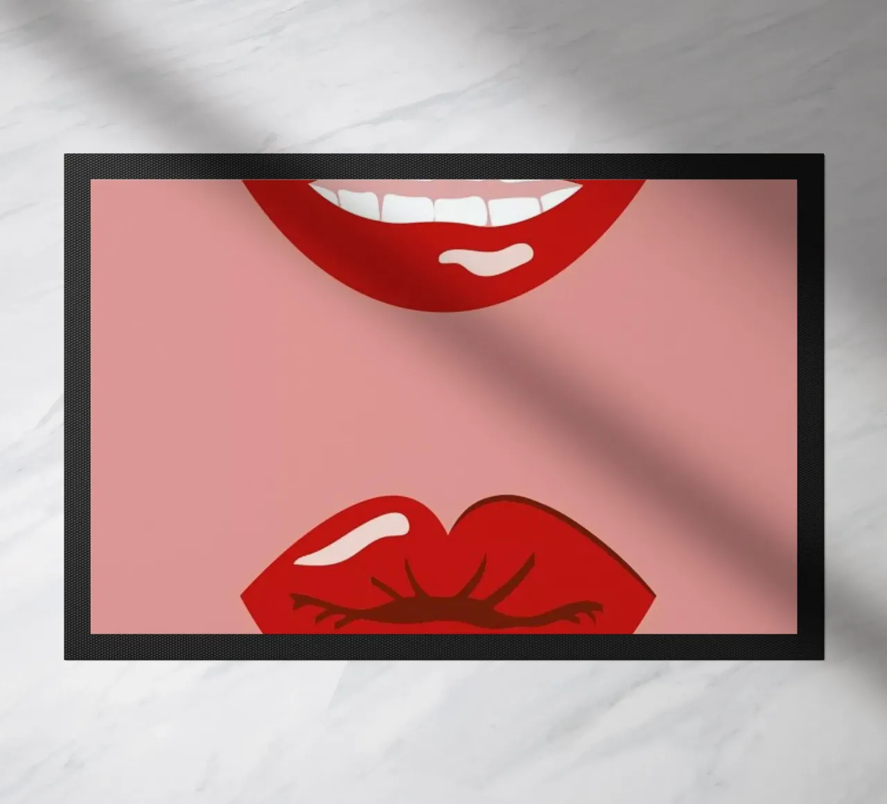 Lips doormat by daylight design studio