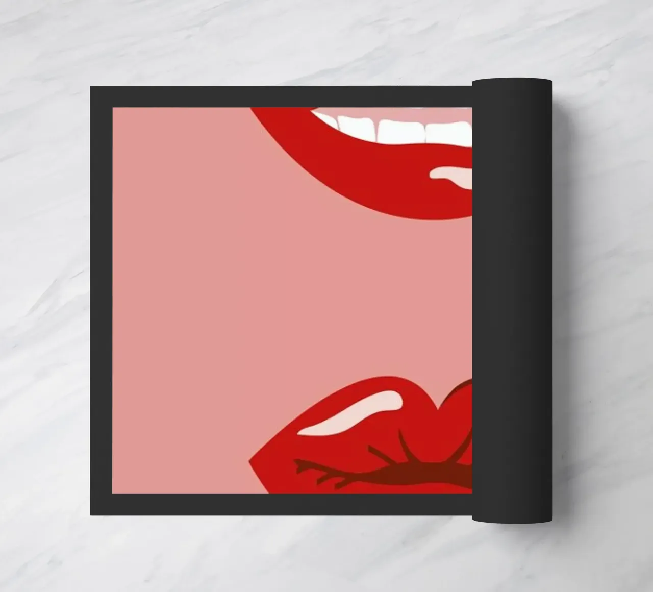 Lips doormat by daylight design studio