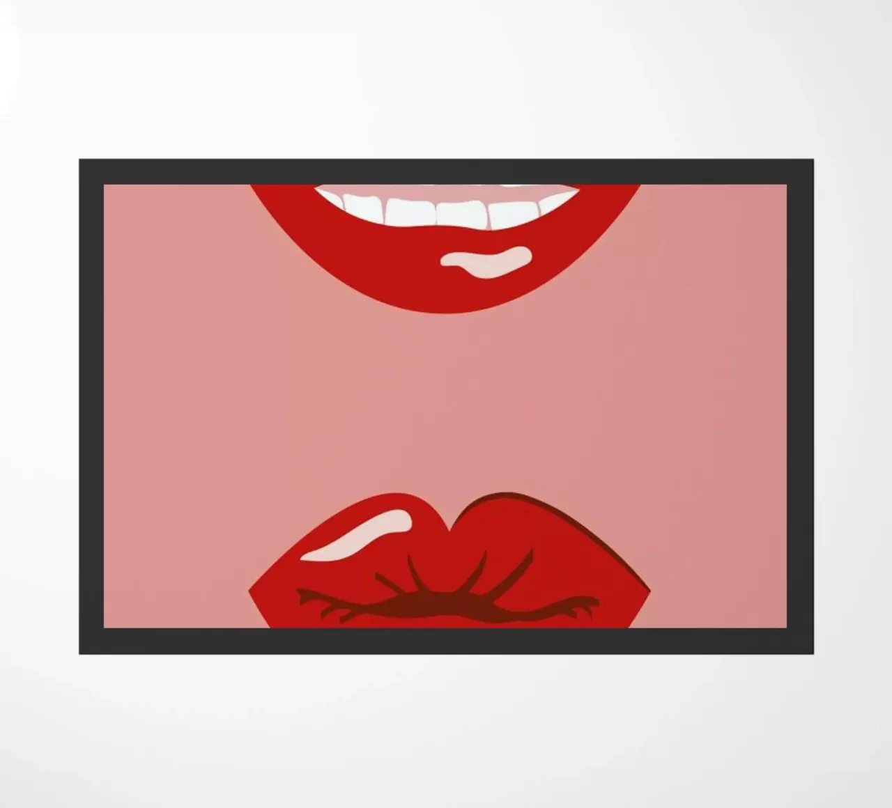 Lips doormat by daylight design studio