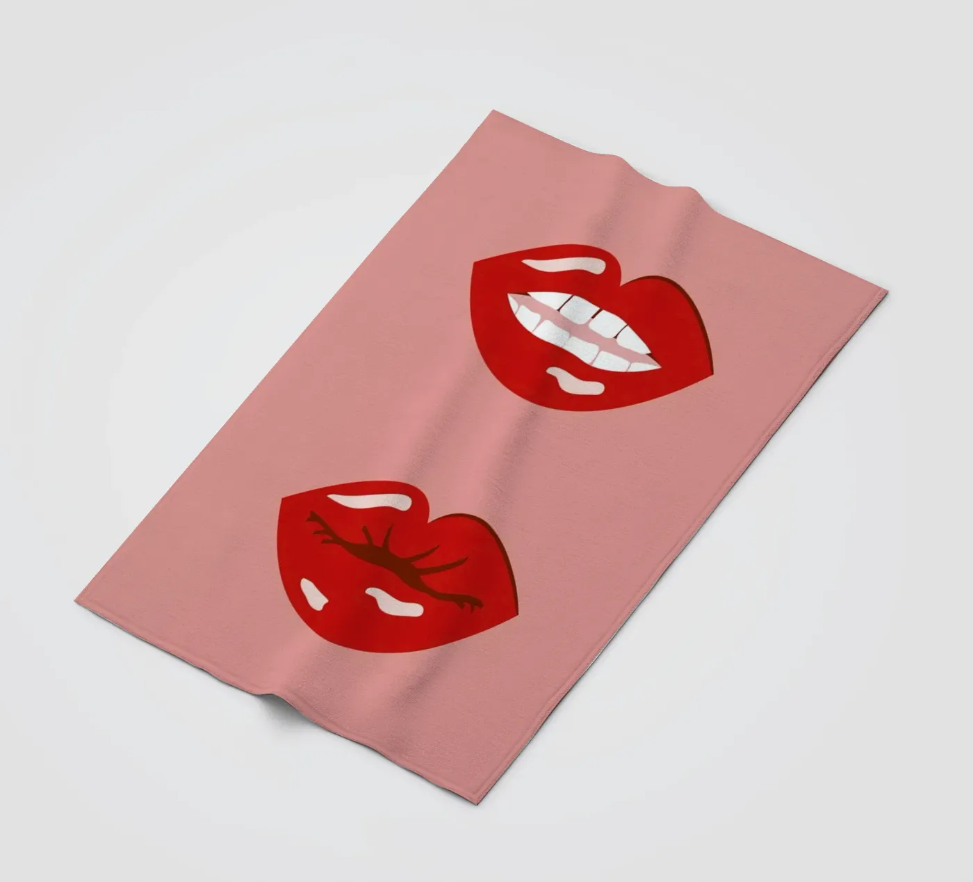 Lips Fleecedecke von daylight design studio