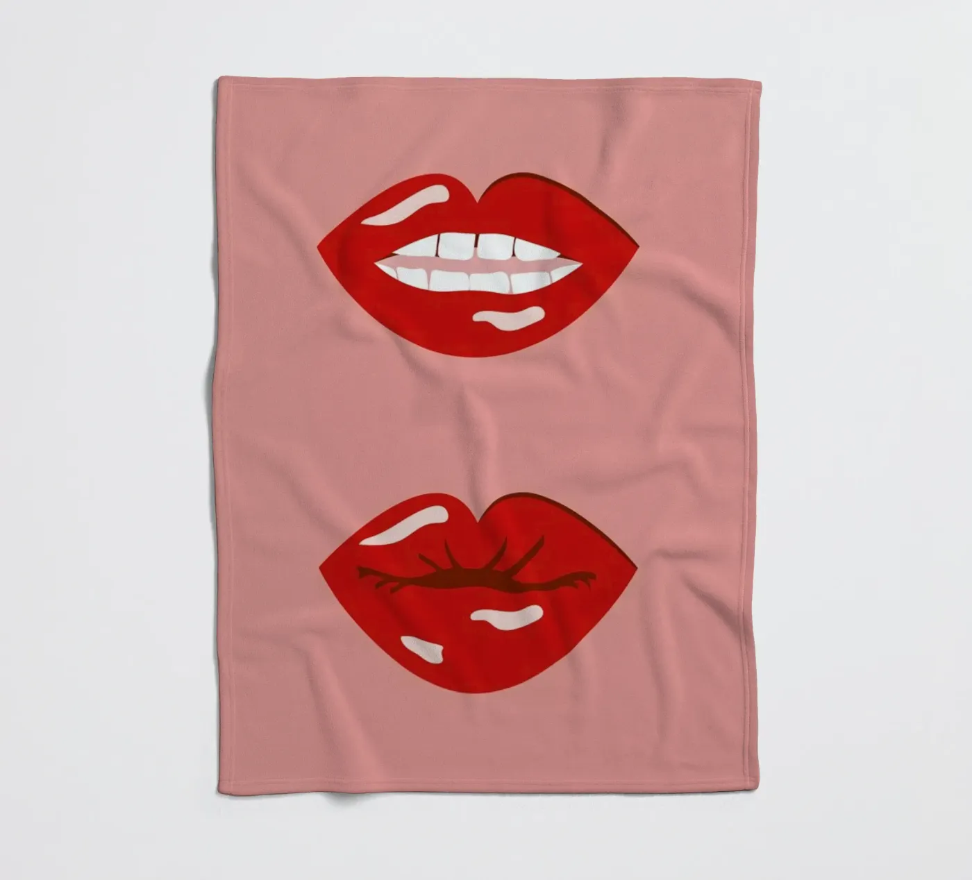 Lips Fleecedecke von daylight design studio