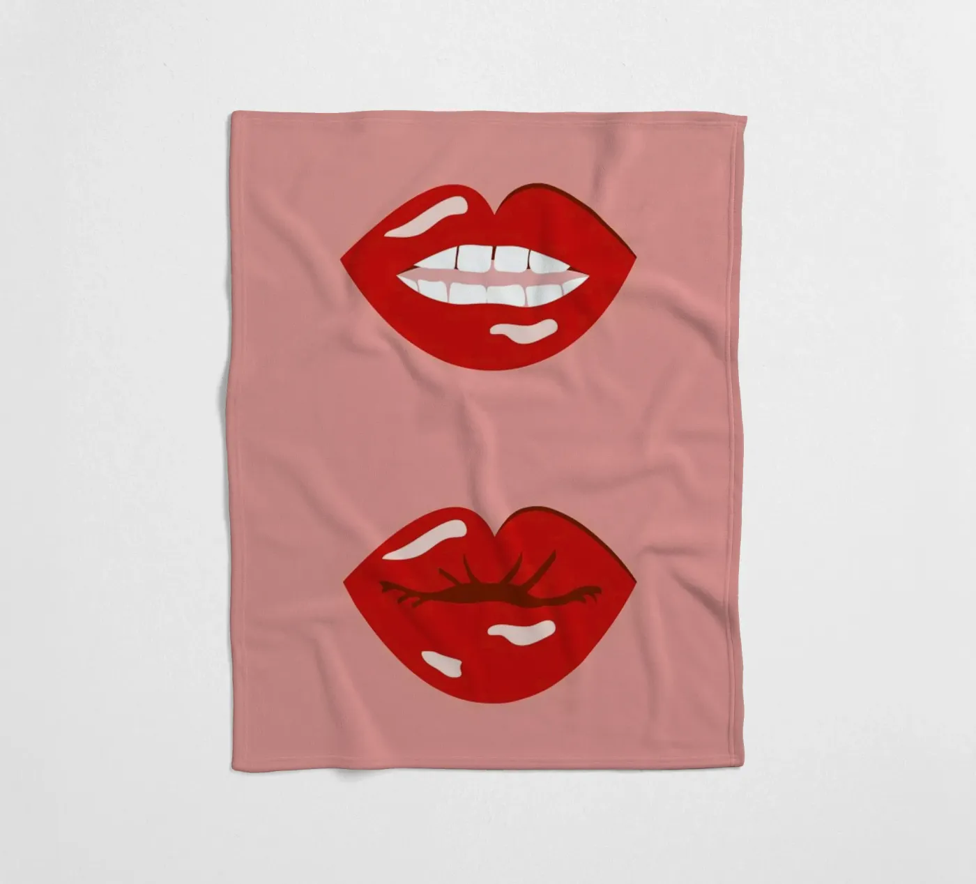 Lips Fleecedecke von daylight design studio